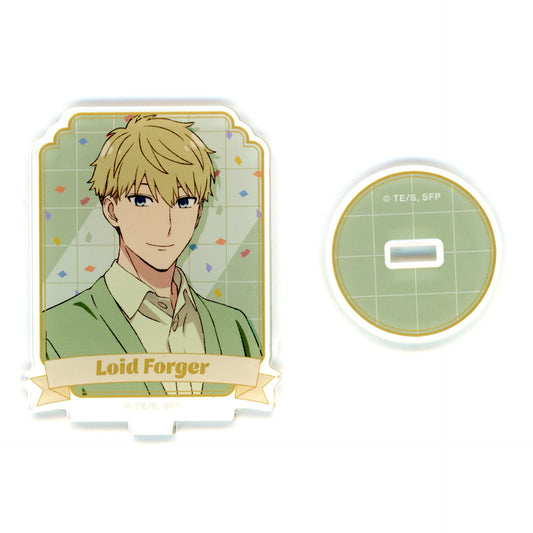 Loid Forger Square Illustration Holiday Party Ver. Trading Acrylic Stand Spy x Family Loft Pop Up Store [USED]