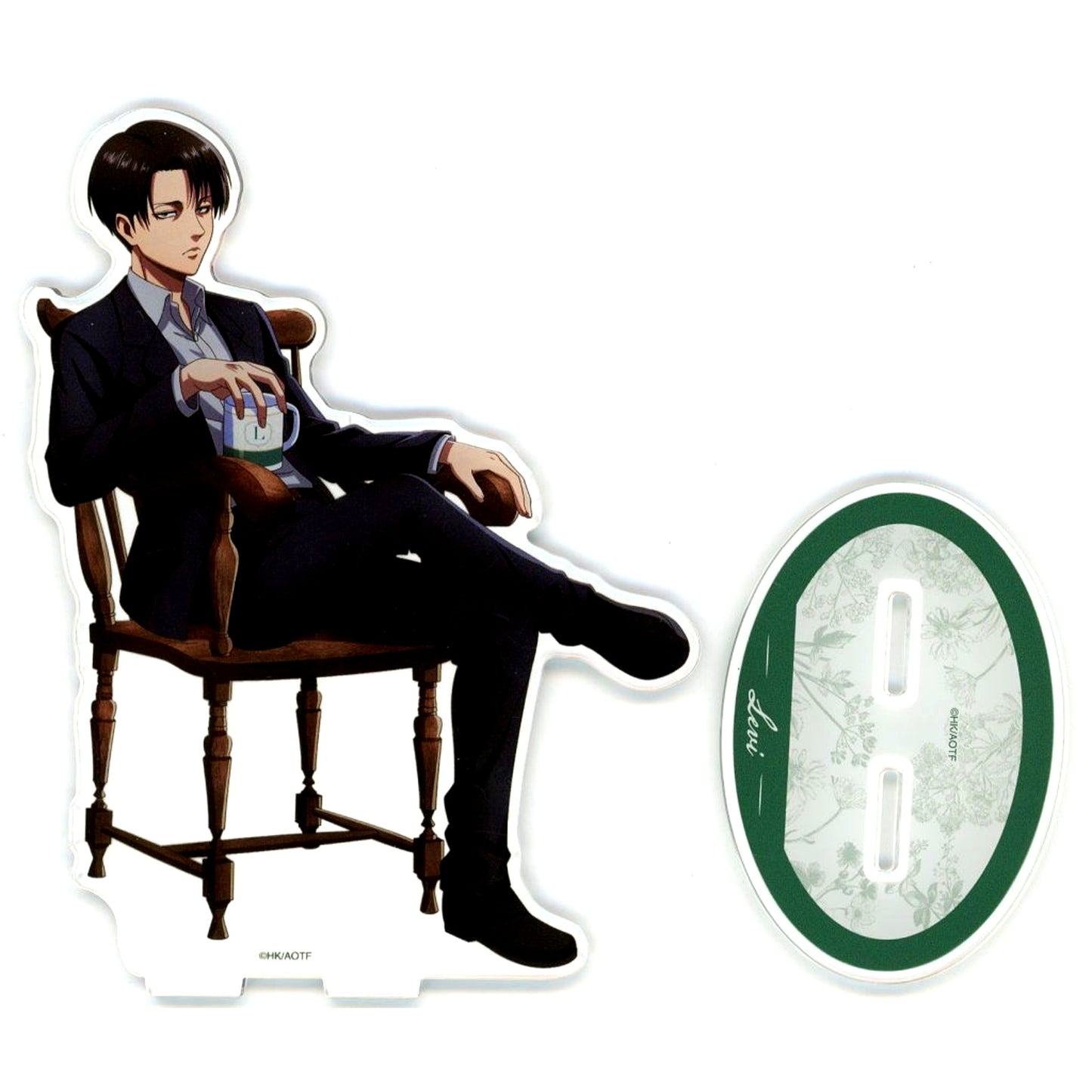 Levi Ackerman Attack on Titan DRAW! DRAW! Kuji Mate Tea Time Ver. Online Kuji BIG Acrylic Stand Prize B-4 [USED]