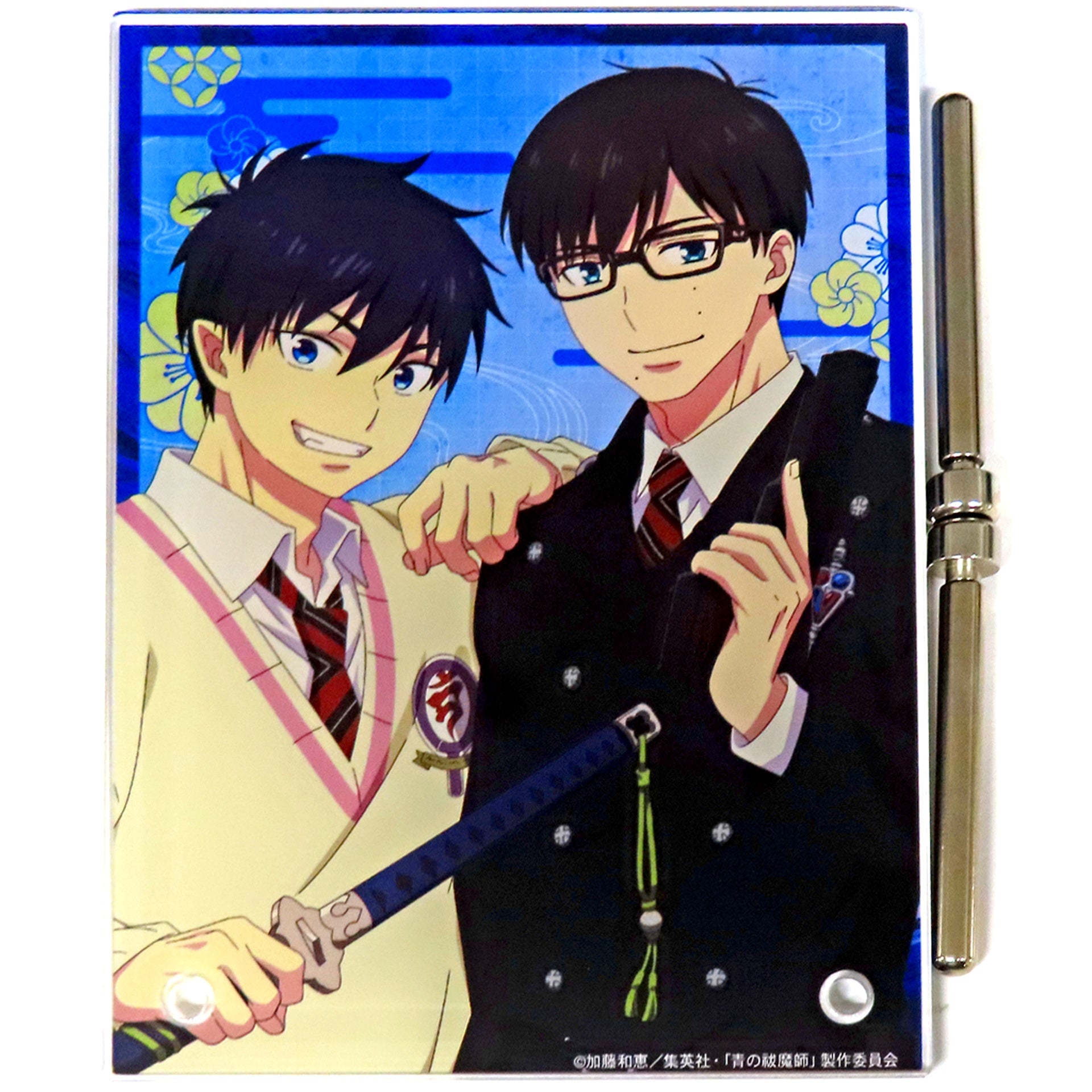 Rin Okumura & Yukio Okumura A6 Acrylic Panel DRAW!DRAW! TV Anime Blue Exorcist Shimane Illuminati Saga Online Kuji Prize B-1 [USED]
