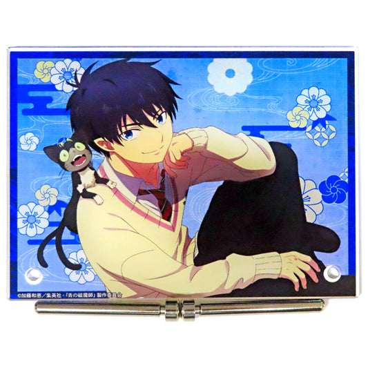 Rin Okumura & Kuro A6 Acrylic Panel DRAW!DRAW! TV Anime Blue Exorcist Shimane Illuminati Saga Online Kuji Prize B-2 [USED]