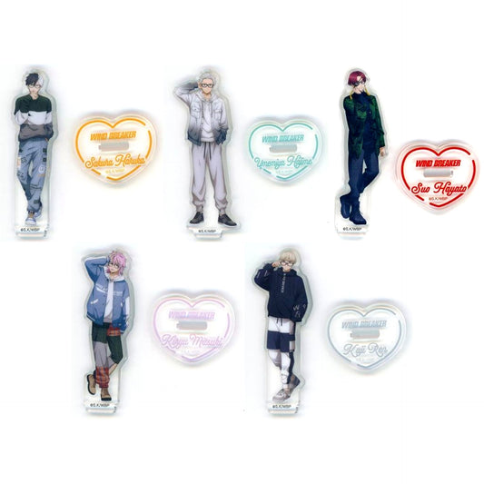 Set of 5 WIND BREAKER POP UP STORE Mini Mini Acrylic Stand Collab Glasses [USED]