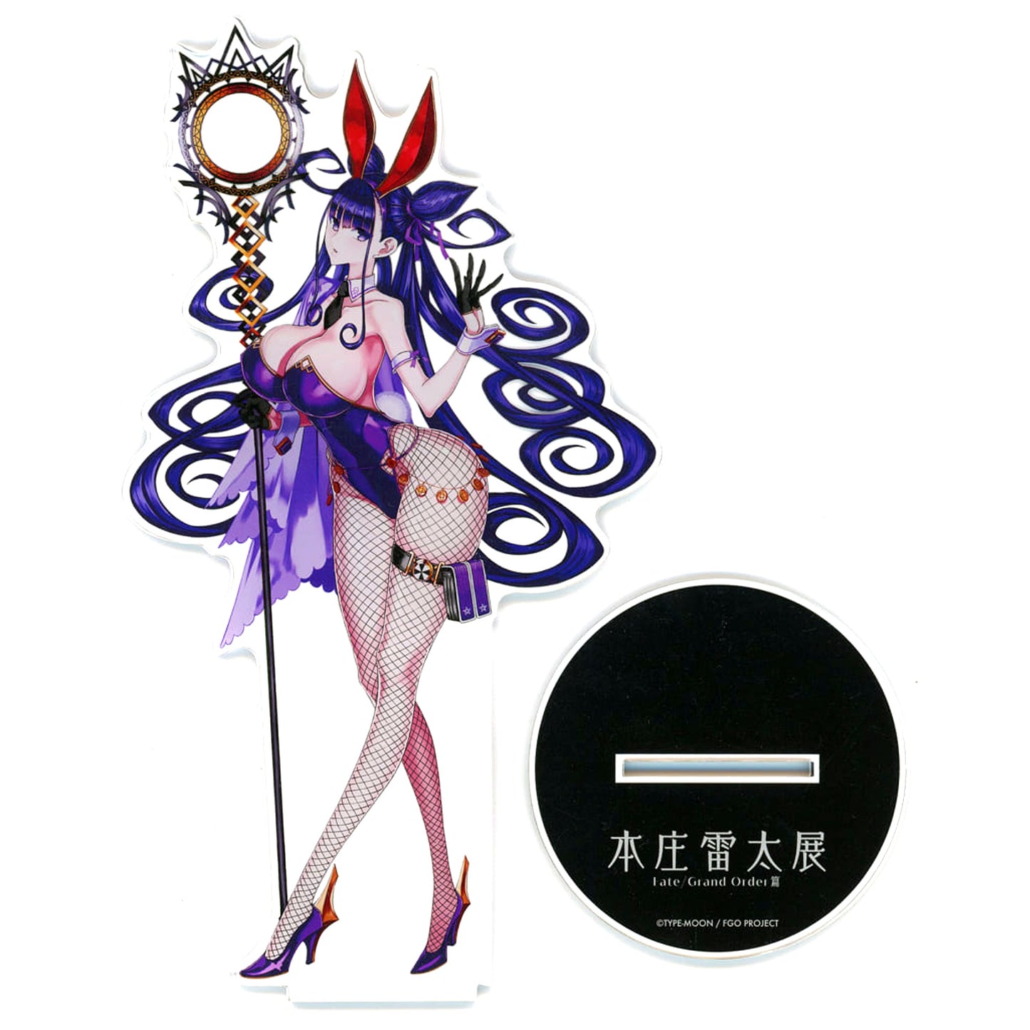 Caster Murasaki Shikibu Bunny Fate/Grand Order BIG Acrylic Pop Honjo Raita Exhibition Fate/Grand Order Part 1 [USED]