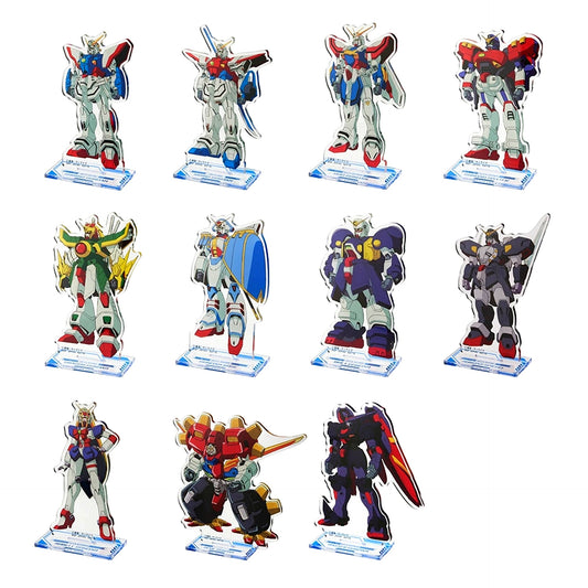 Set of 11 Mobile Fighter D Prize Mobile Fighter G Gundam Acrylic Stand 1 Ichiban Kuji 30th Anniversary [USED]