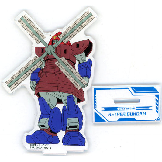 Mobile Fighter G Gundam Nether Gundam Ichiban Kuji 30th Anniversary Mobile Fighter Acrylic Stand 2 Prize E [USED]