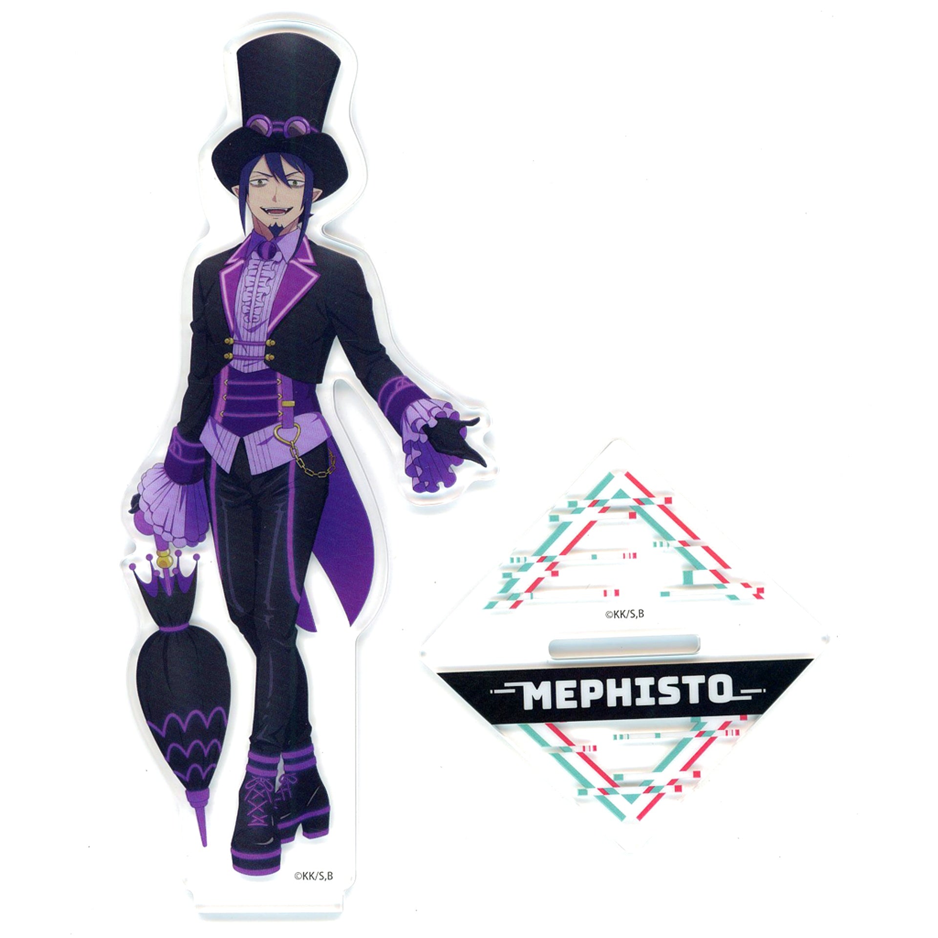 Mephisto Pheles Acrylic Stand Blue Exorcist Shimane Illuminati Saga Touring POP UP SHOP in TSUTAYA [USED]