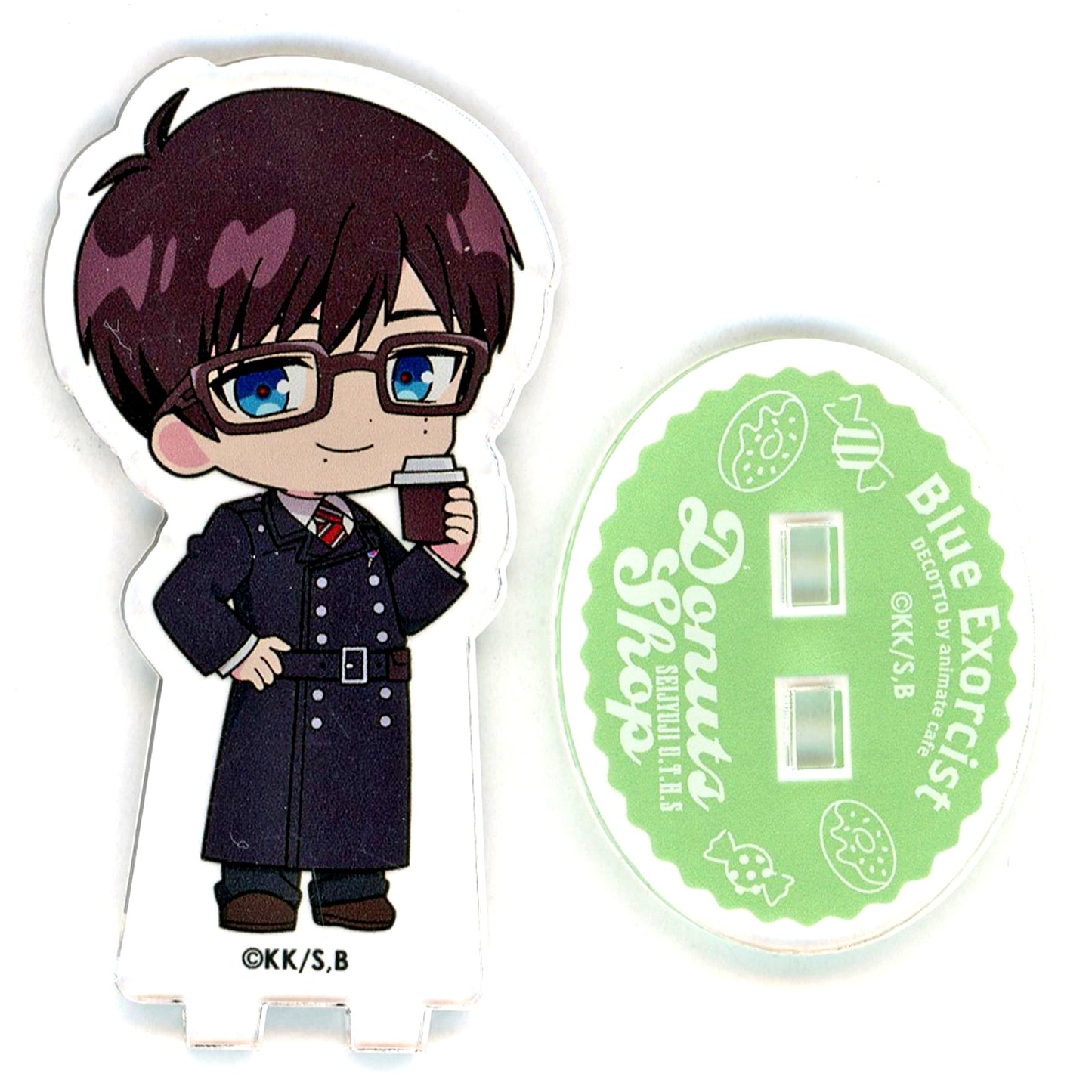 Yukio Okumura Blue Exorcist Shimane Illuminati Saga x animatecafe Trading Acrylic Stand [USED]