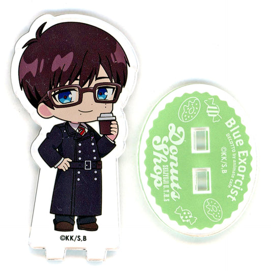 Yukio Okumura Blue Exorcist Shimane Illuminati Saga x animatecafe Trading Acrylic Stand [USED]