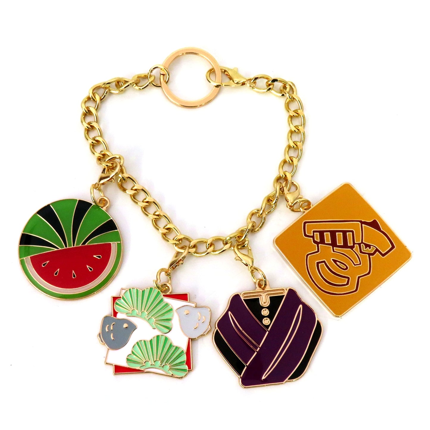 Genya Shinazugawa Demon Slayer: Kimetsu no Yaiba Wagashi Bag Charm ufotable Cafe Machi Asobi Cafe Genya Shinazugawa Birthday 2025 [USED]