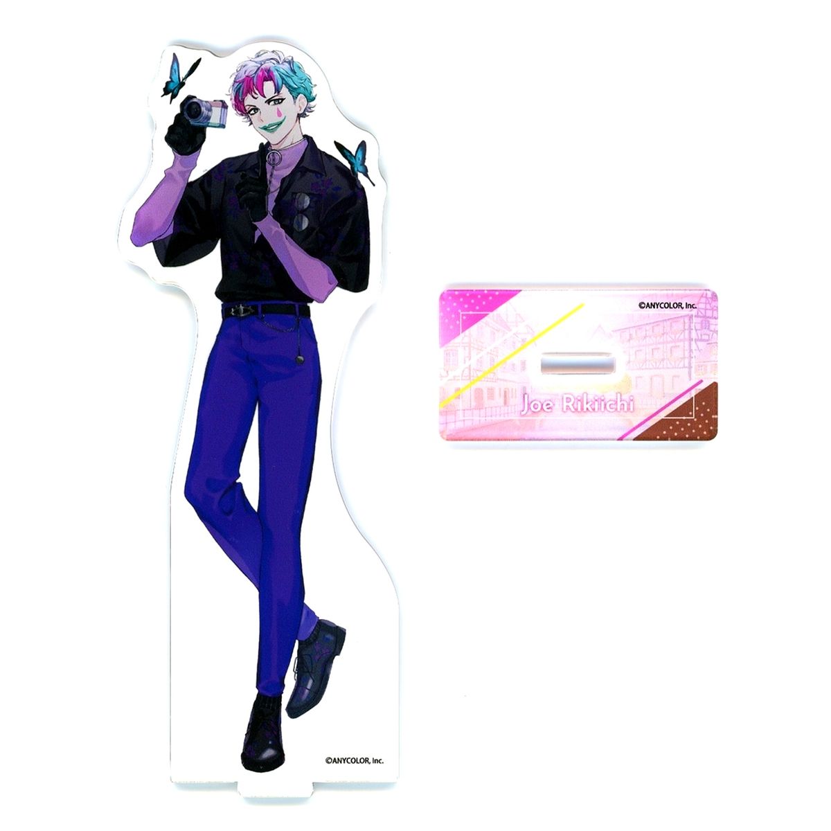 Joe Rikiichi Life Size Acrylic Stand Virtual YouTuber Nijisanji Kurakkuji Photographer Theme C Prize [USED]
