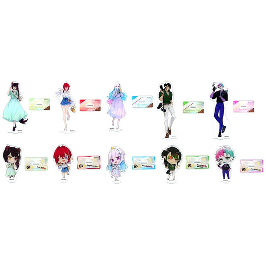 Set of 10 Acrylic Stand Kurakkuji Virtual YouTuber Nijisanji Photographer Theme C Prize [USED]