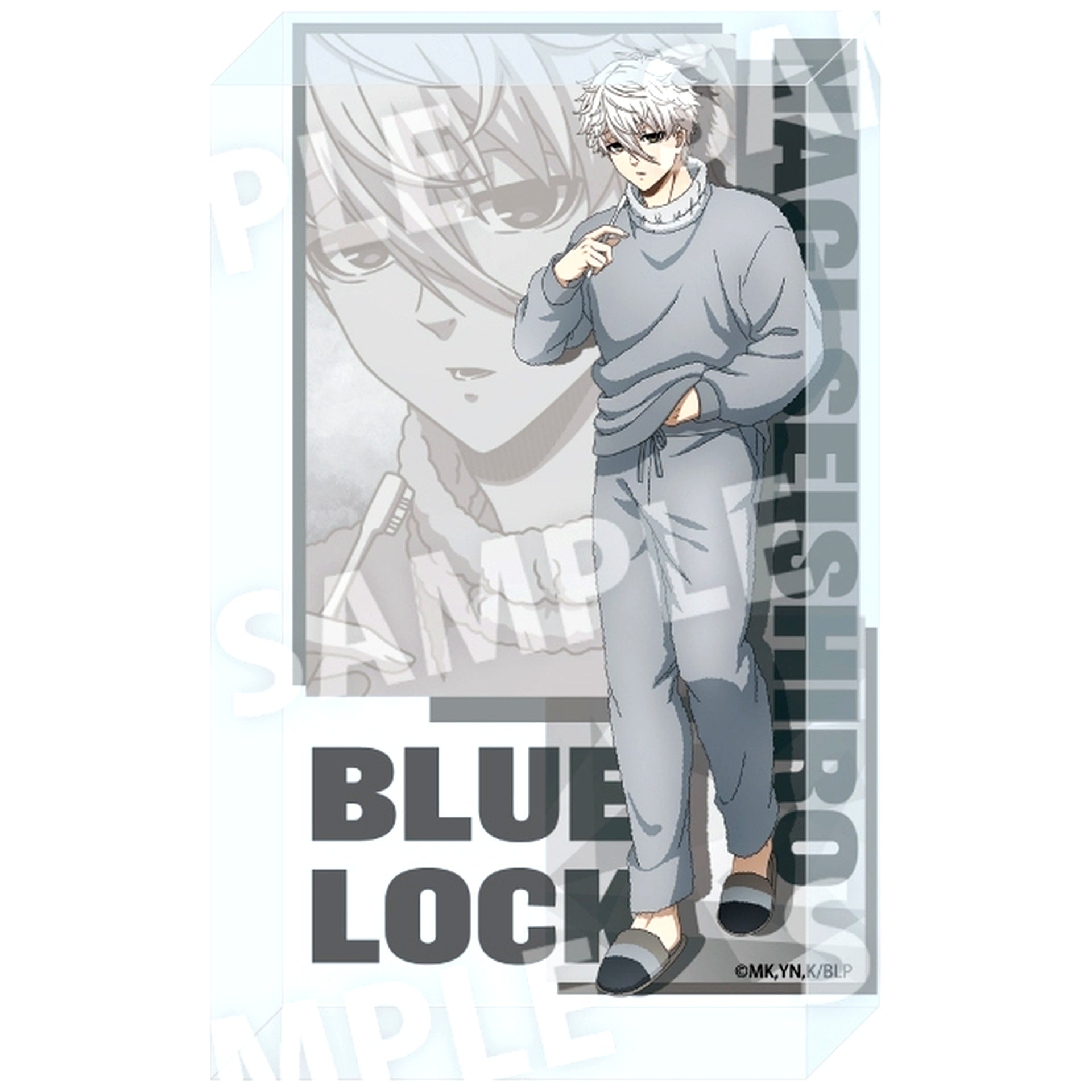Seishiro Nagi Wake Up and Get Ready Acrylic Block Blue Lock [USED]