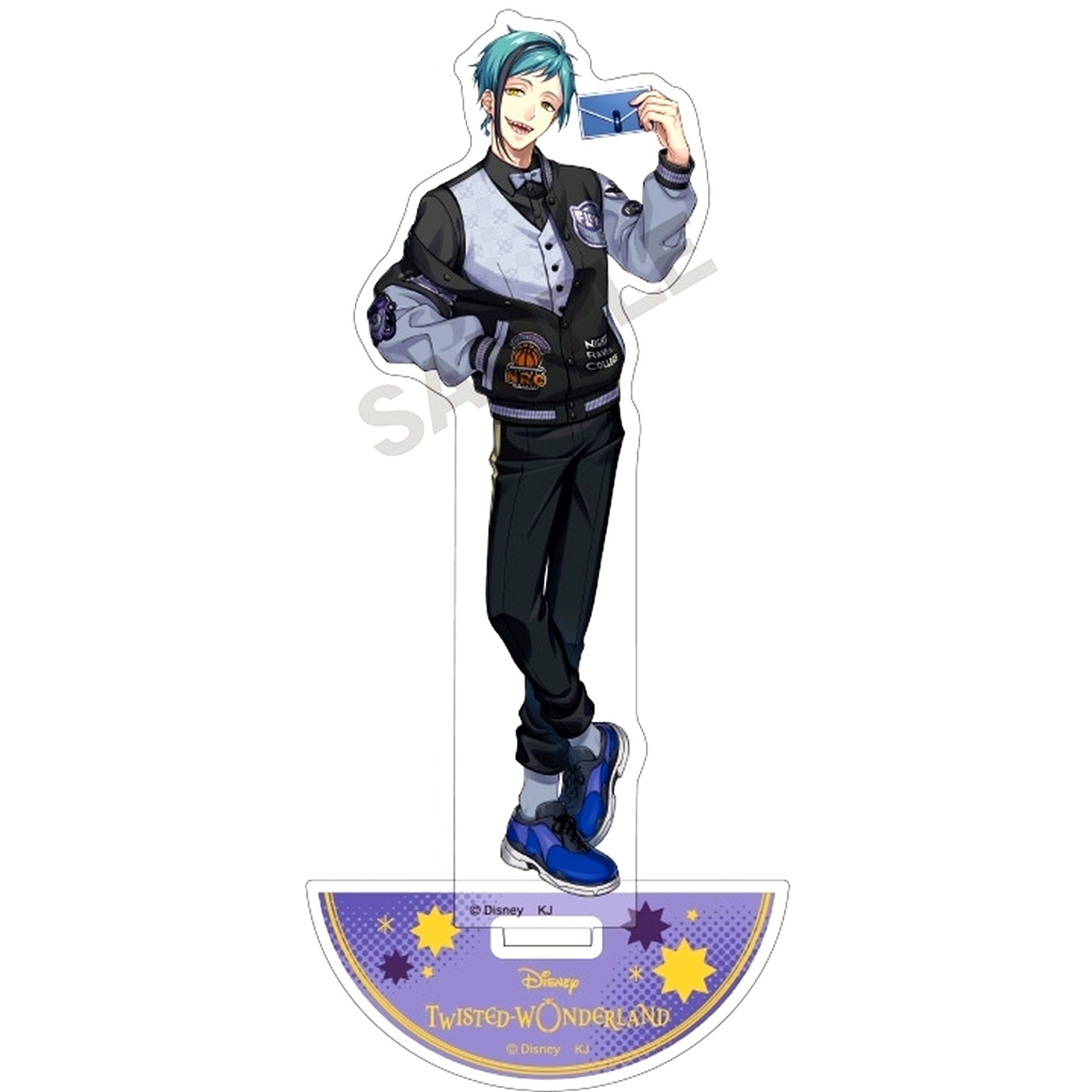 Floyd Leech Union Birthday Foil Stamped Acrylic Stand Disney Twisted-Wonderland [USED]