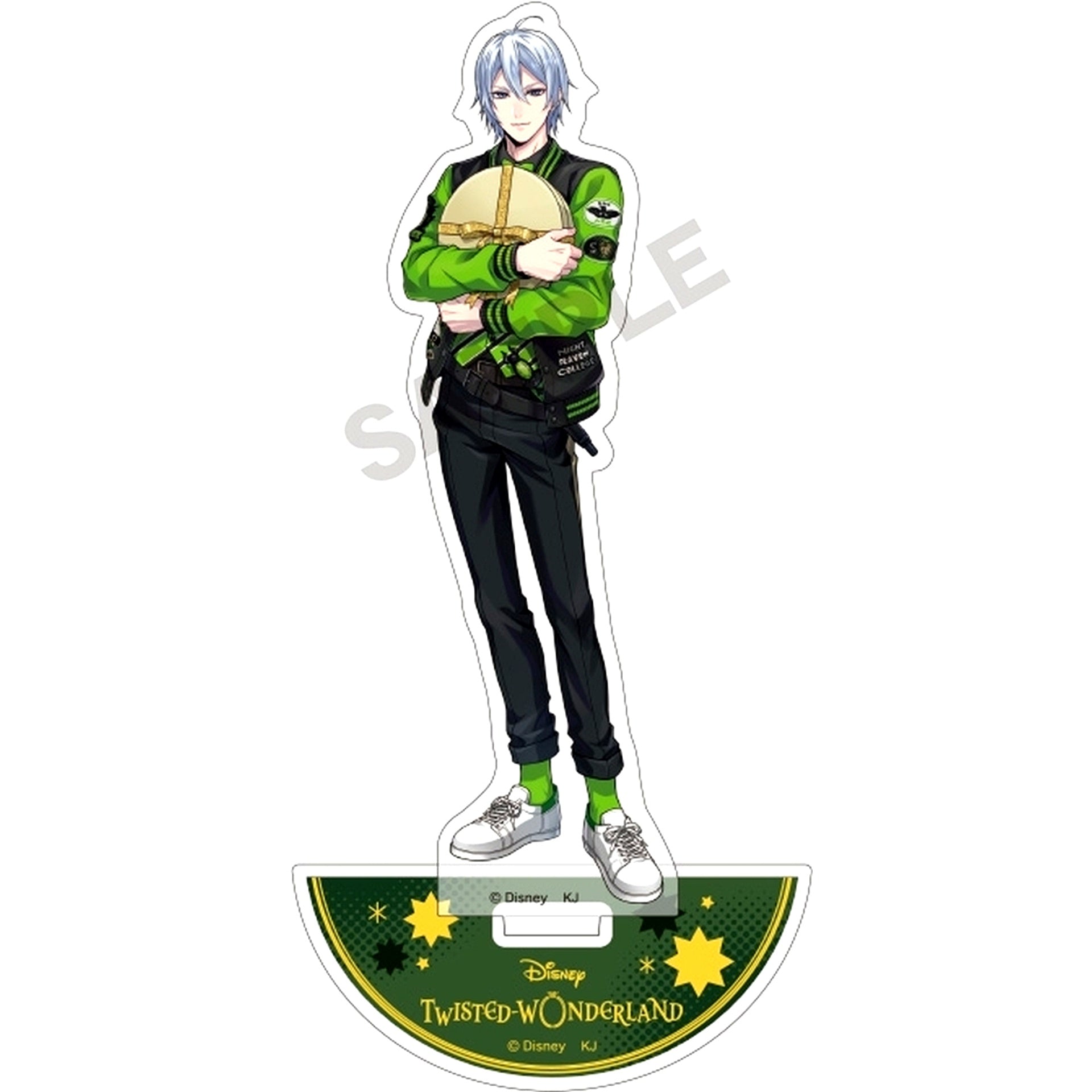 Silver Union Birthday Foil Stamped Acrylic Stand Disney Twisted-Wonderland [USED]