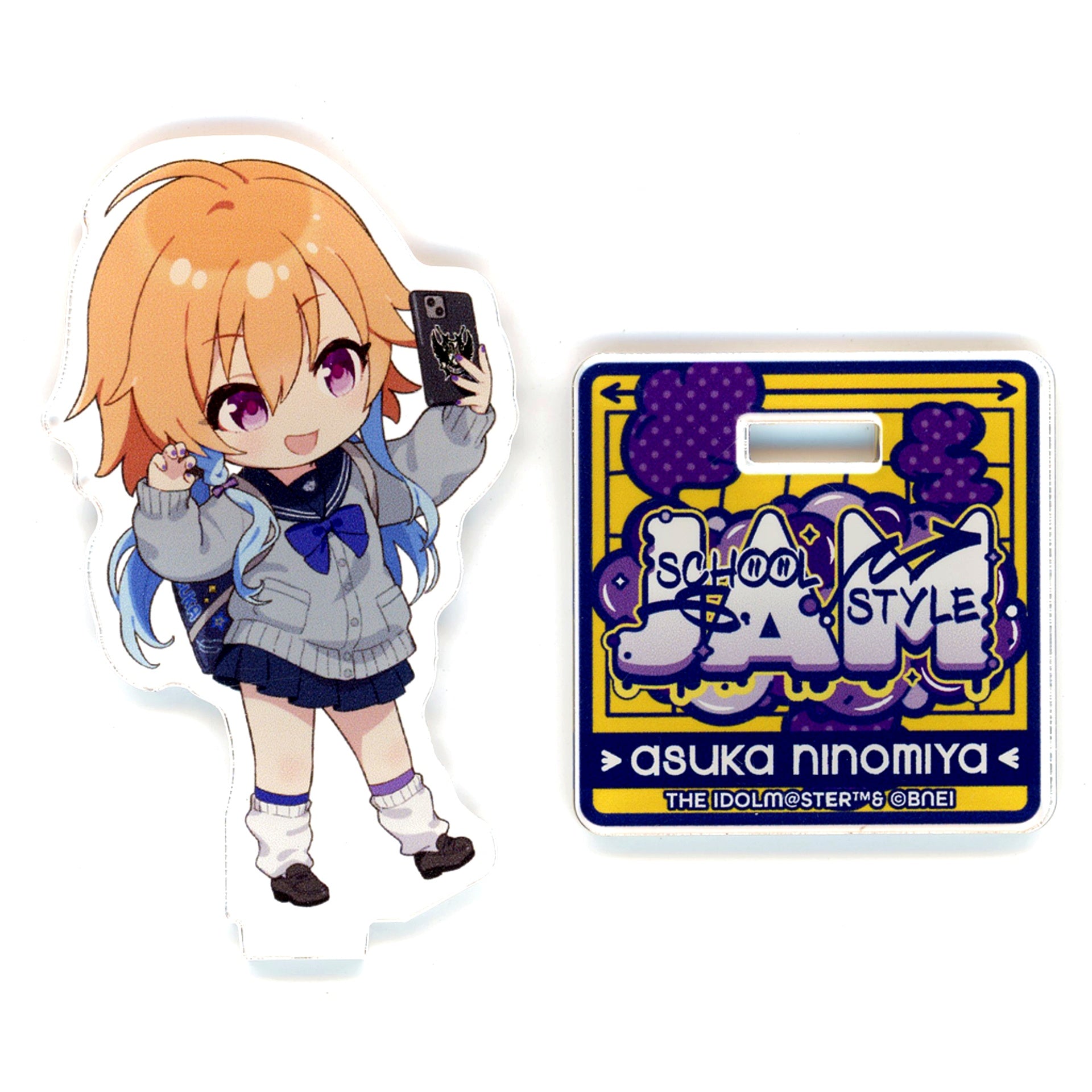 Asuka Ninomiya Trading Chibi Character Acrylic Stand Ver. 2 The Idolmaster Cinderella Girls AFTERSCHOOL STYLEJAM POP UP SHOP in SHIBUYA TSUTAYA 2nd [USED]