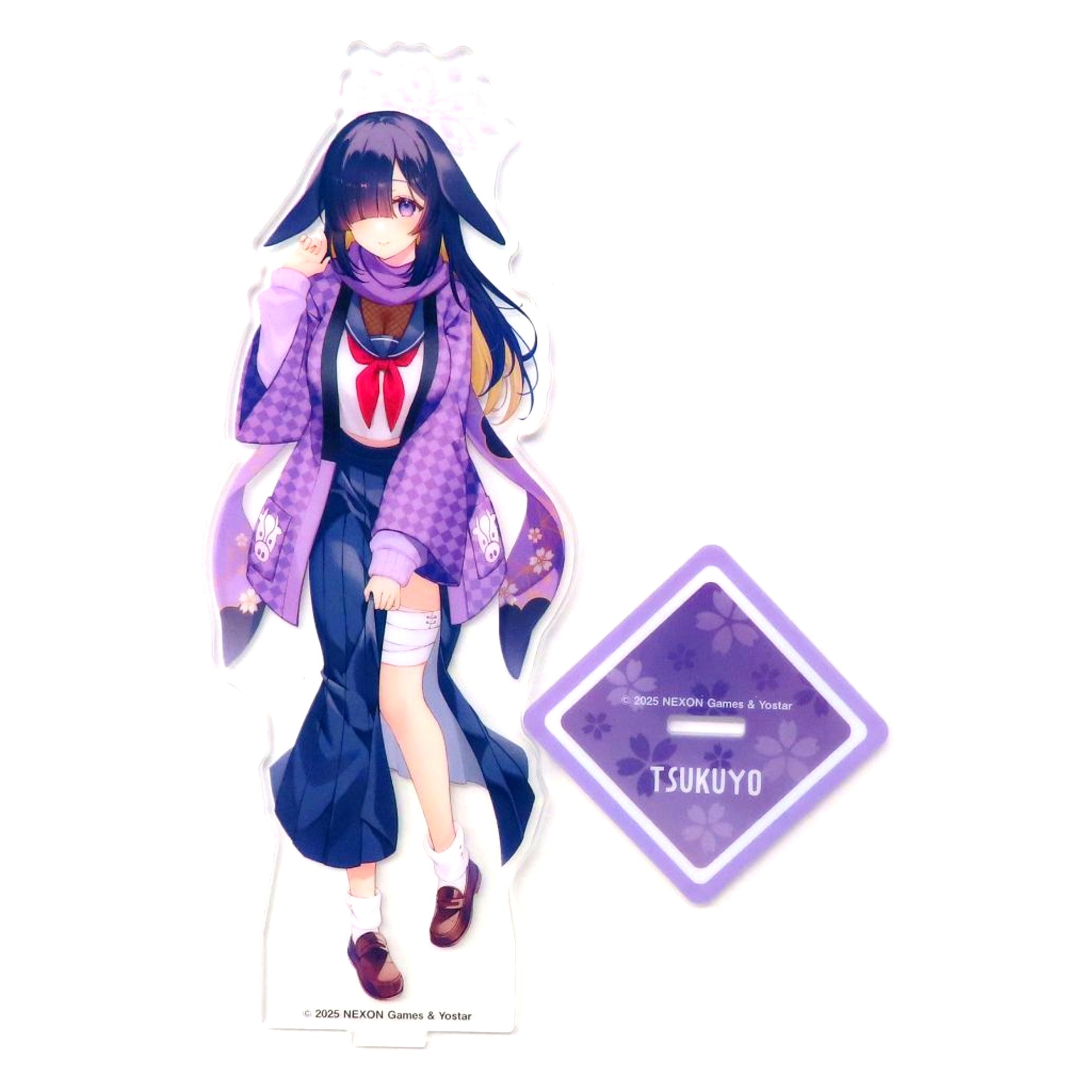Tsukuyo Oono Blue Archive x FamilyMart x Akai Kitsune Midori no Tanuki Campaign Original Acrylic Stand [USED]