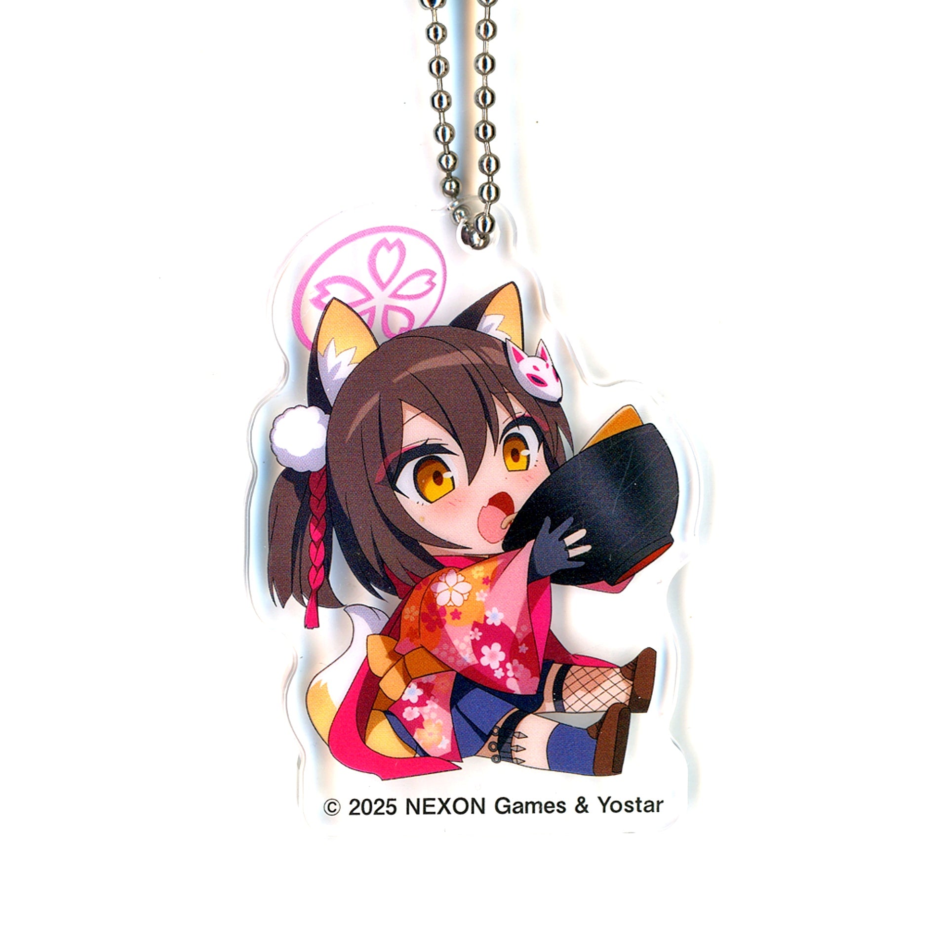 Izuna Kuda Blue Archive Trading Acrylic Keychain FamilyMart x Akai Kitsune Midori no Tanuki Campaign [USED]