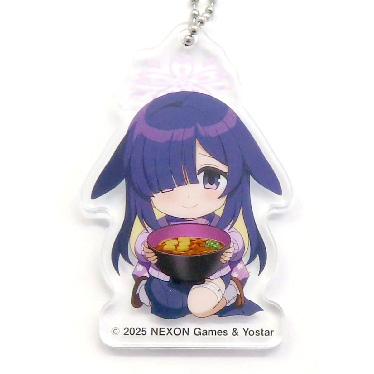 Blue Archive Tsukuyo Oono Trading Acrylic Keychains FamilyMart Exclusive Akai Kitsune and Midori no Tanuki Campaign Keychains [USED]