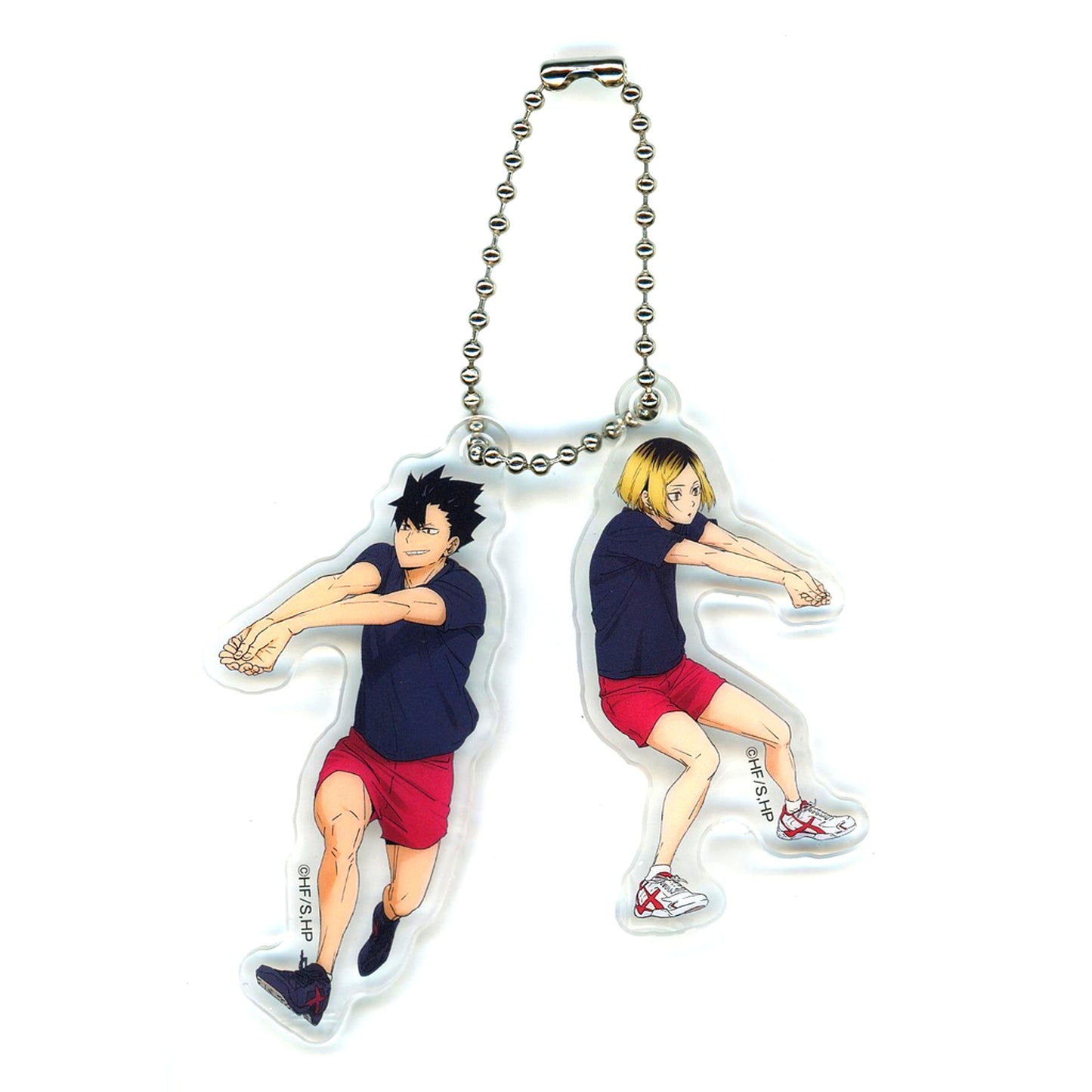 Kenma Kozume & Tetsuro Kuroo J Prize Haikyu!! Kuji Rack Receive Mini Keychain Set [USED]