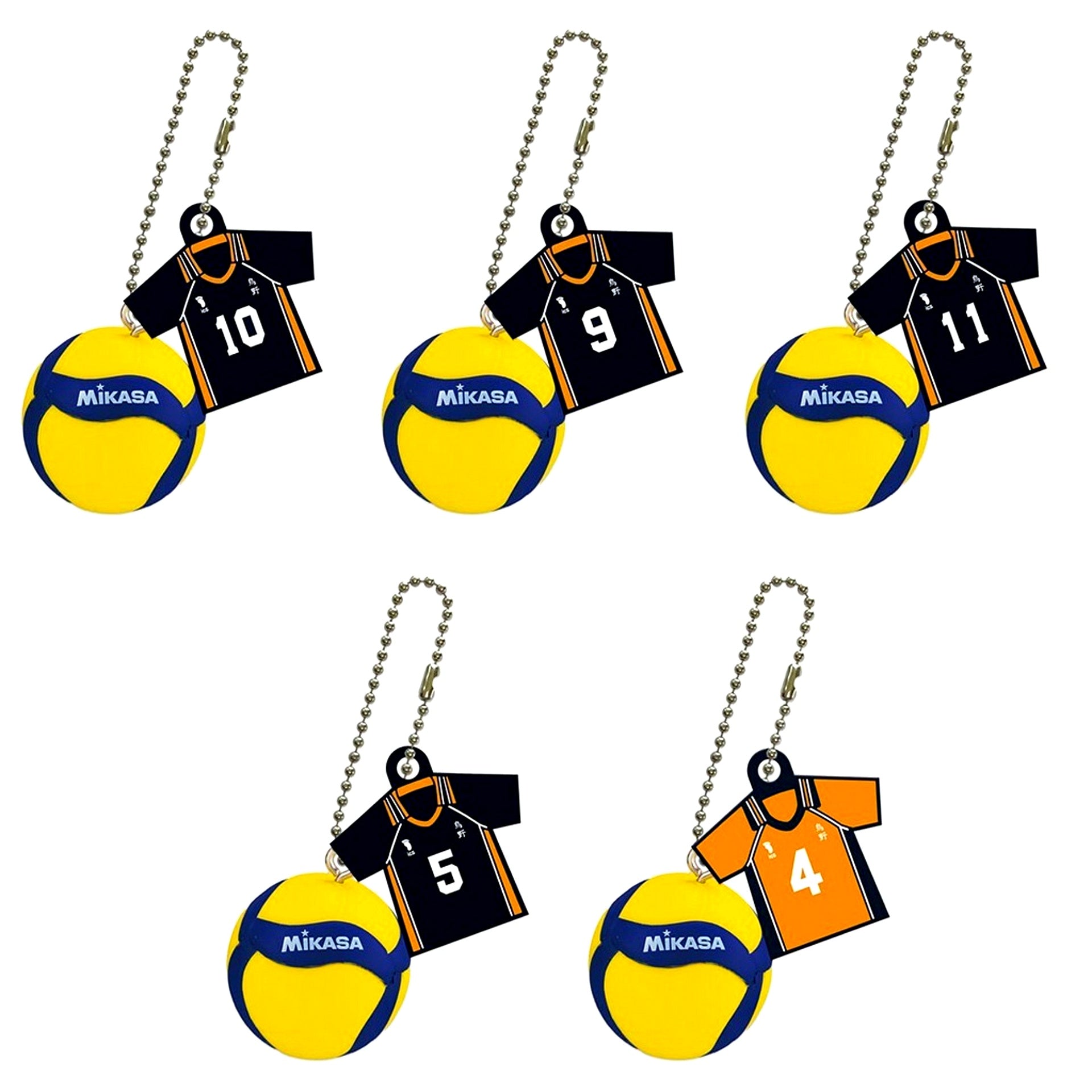 Set of 5 Haikyu!! x MIKASA Volleyball & Uniform Double Swing [USED]