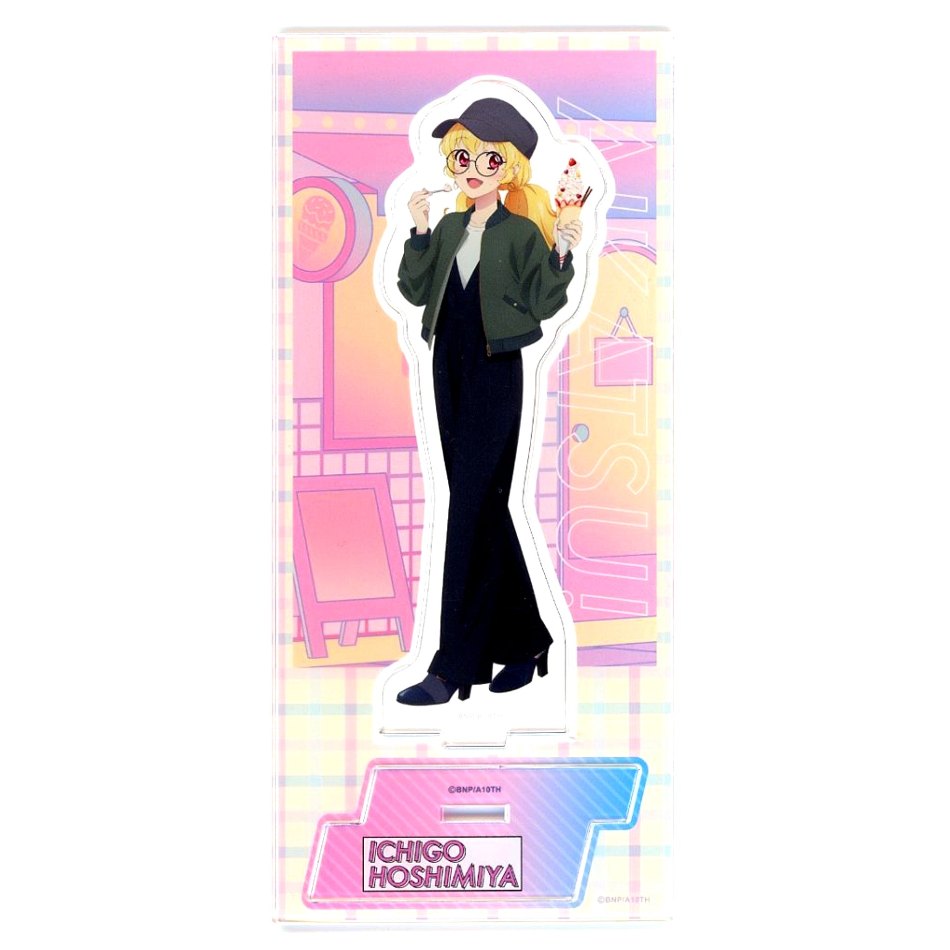 Ichigo Hoshimiya Incognito Eating Tour Ver. Acrylic Stand Aikatsu! [USED]