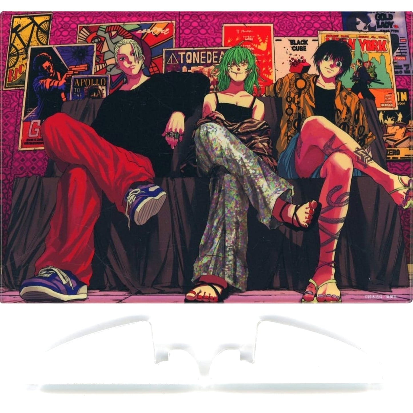 Taro Sakamoto & Others Sakamoto Days Premium Acrylic Art Weekly Shonen Jump Digital Ver. Subscribers Limited Service For All Applicants [USED]