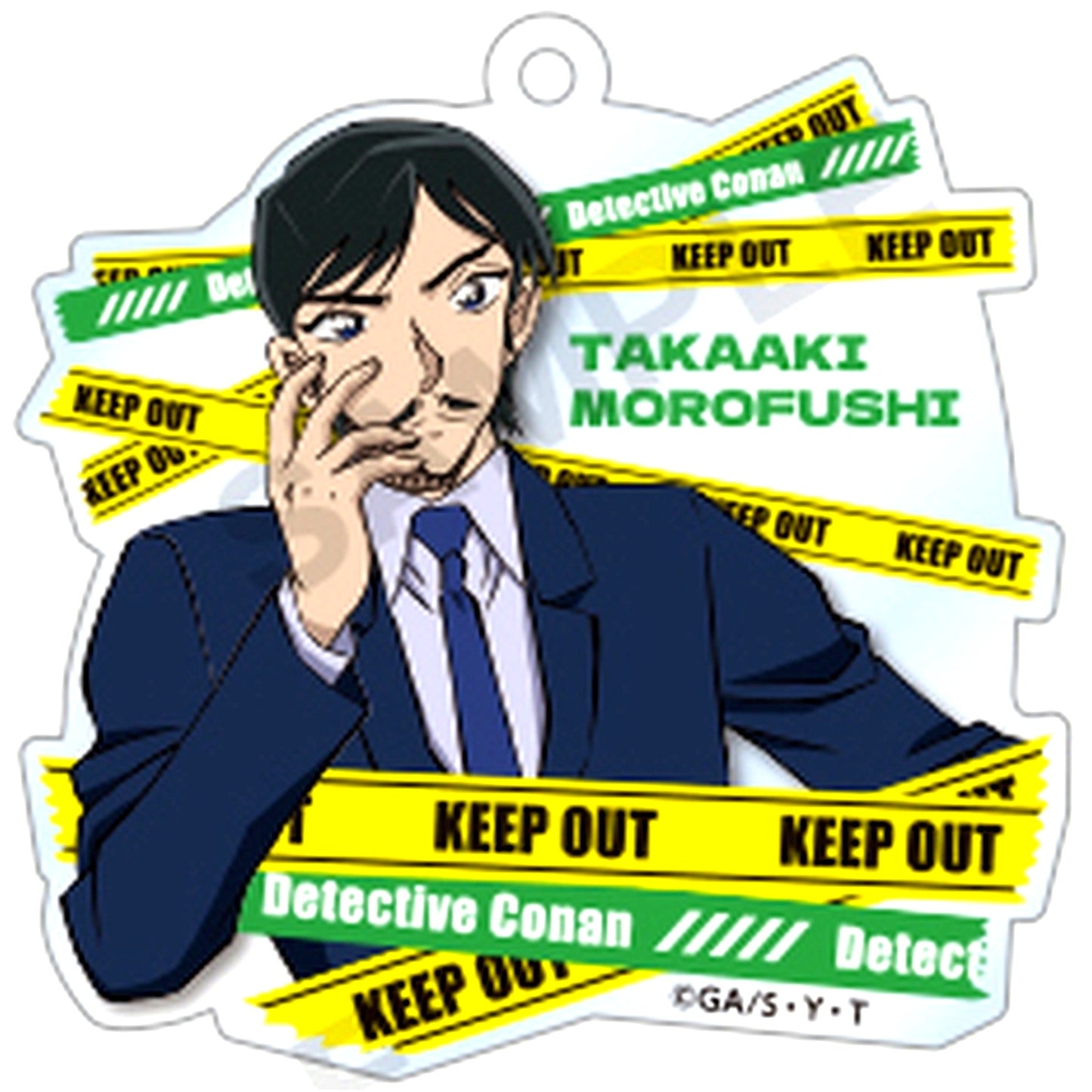 Takaaki Morofushi Detective Conan Trading Acrylic Keychain Long Chair ver. [USED]