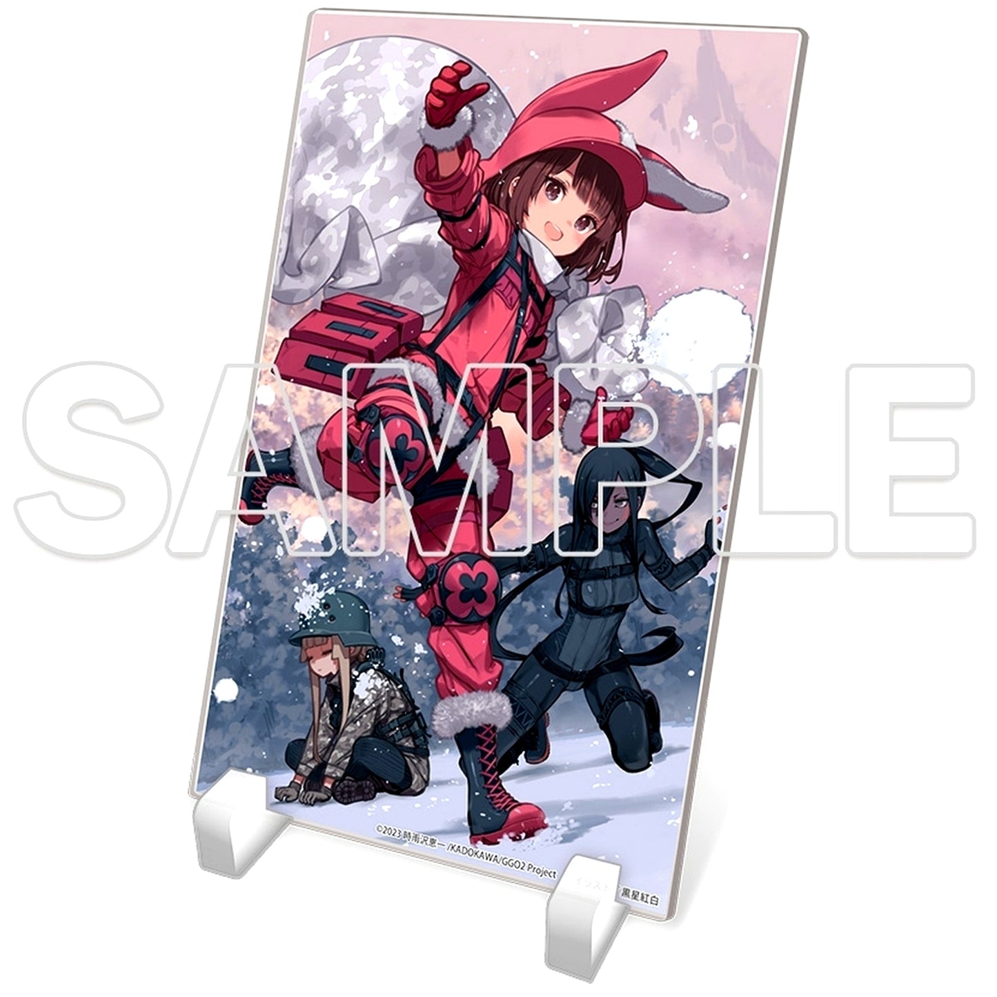 Fukaziroh Llenn Pitohui Sword Art Online Alternative Gun Gale Online Winter 2025 Acrylic Plate [USED]
