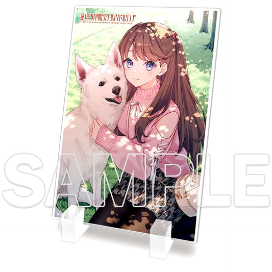 Megumi Fujishima Mini Acrylic Plate Love Live! Hasunosora Girls' High School Idol Club [USED]
