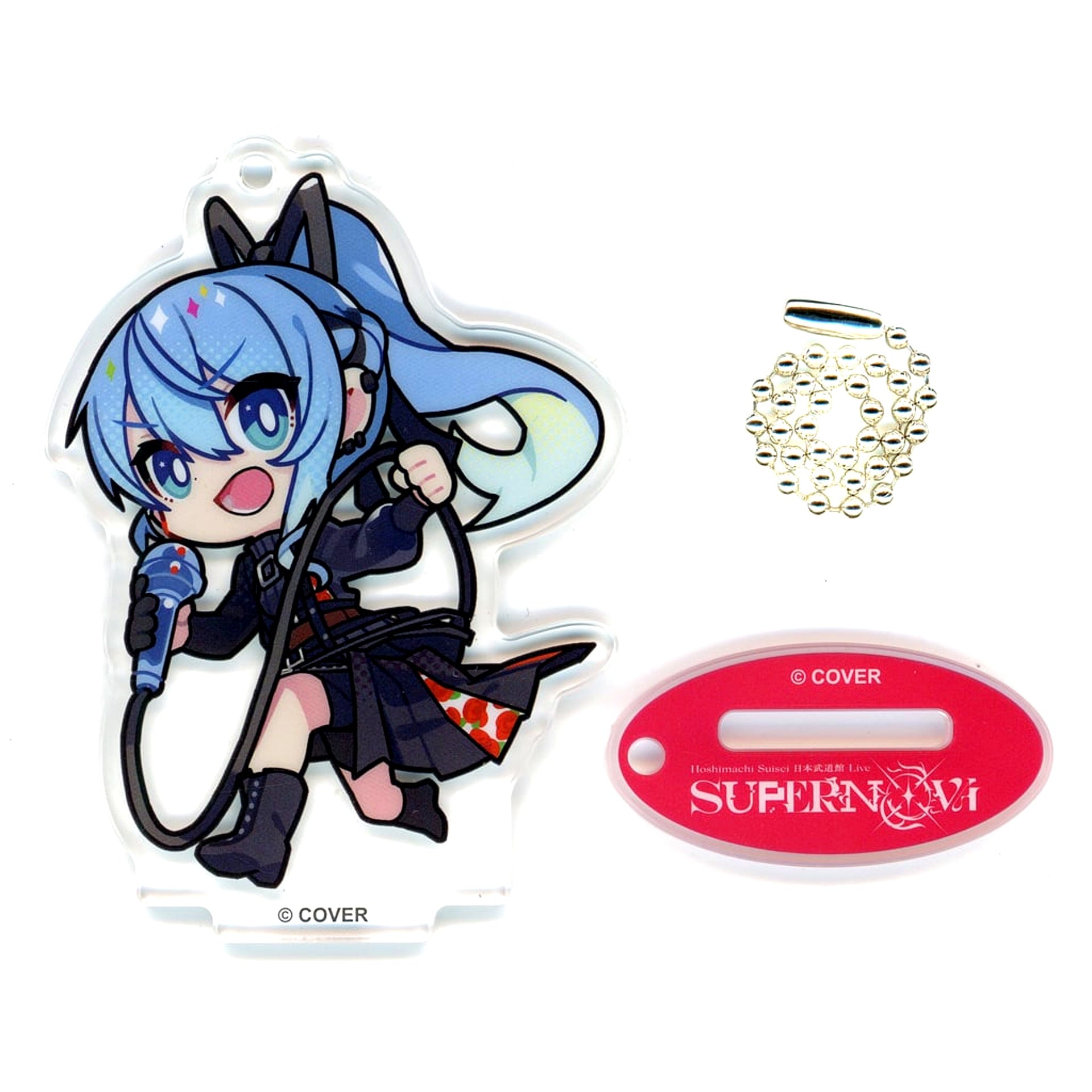 Hoshimachi Suisei hololive Random Acrylic Keychain Ribbon Nippon Budokan Live SuperNova [USED]