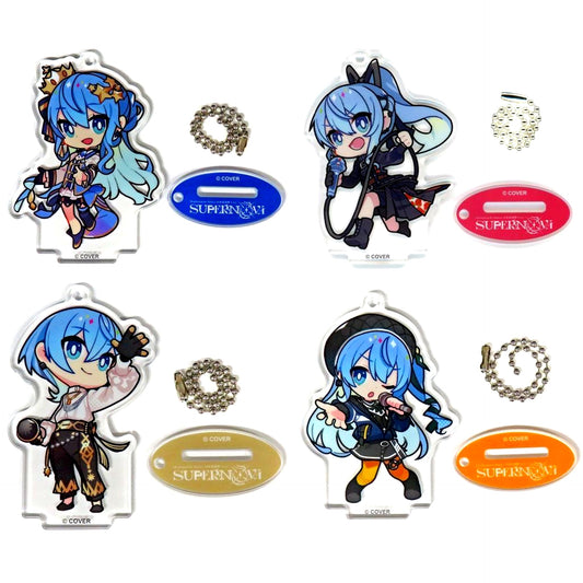 Set of 4 Hoshimachi Suisei VTuber Hololive Nippon Budokan Live SuperNova Random Acrylic Keychain [USED]