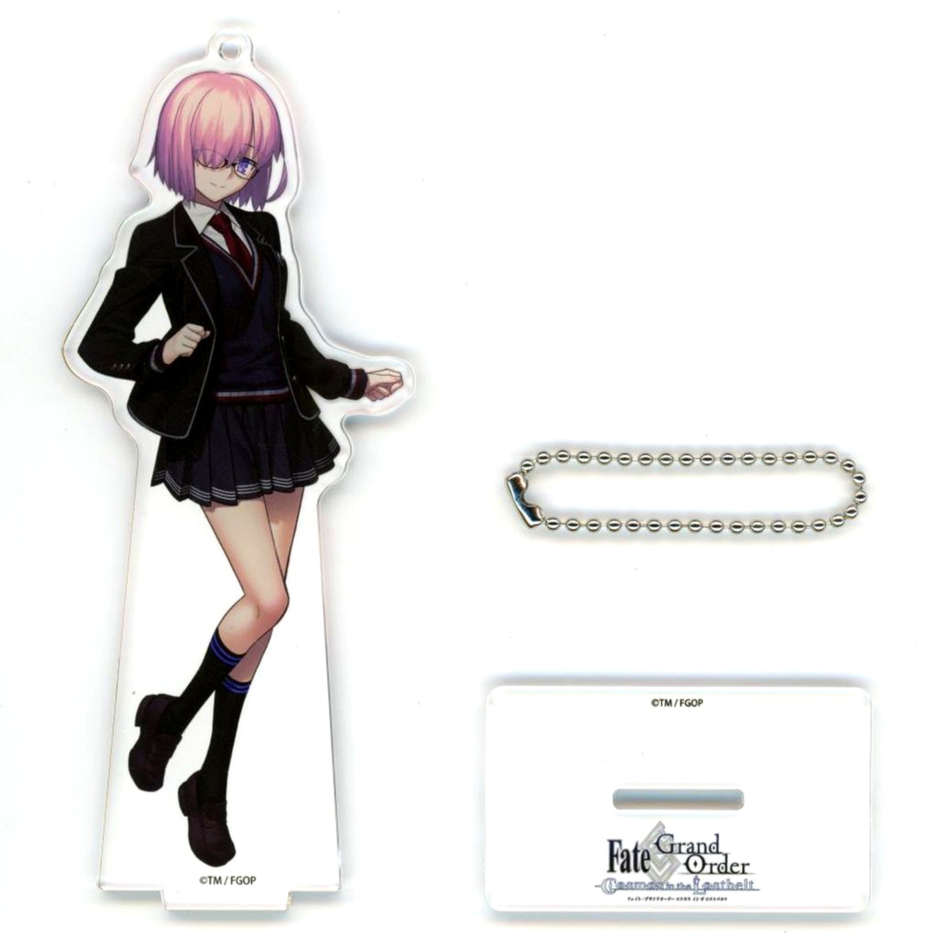 Kyrie Mashiro Irreversible Discard Hole Id Pickup Acrylic Mascot Fate/Grand Order Chaldea Satellite Station 2024-2025 [USED]