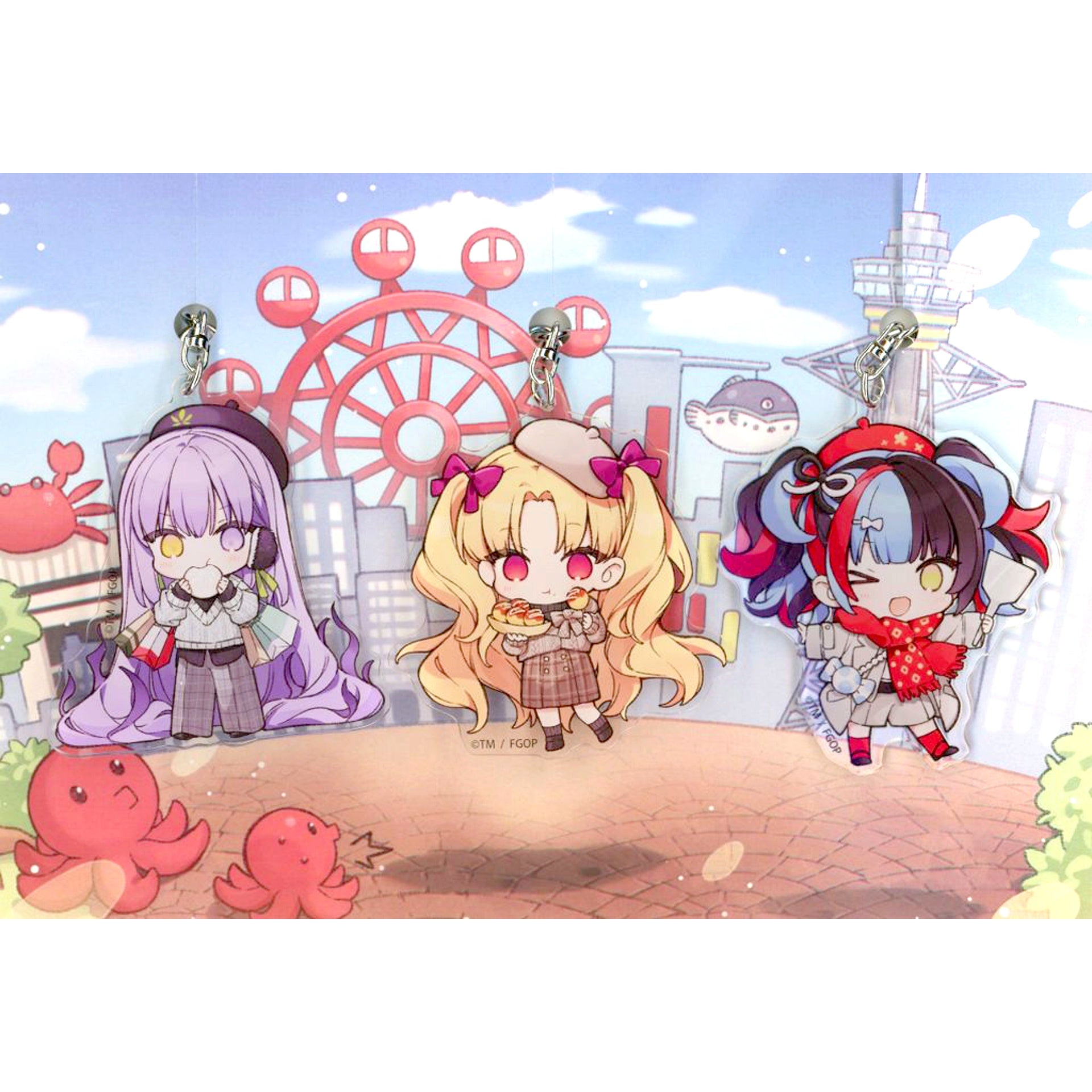 Osaka Regional Illustration Fate/Grand Order Acrylic Charm Set Fate/Grand Order Chaldea Satellite Station 2024-2025 [USED]