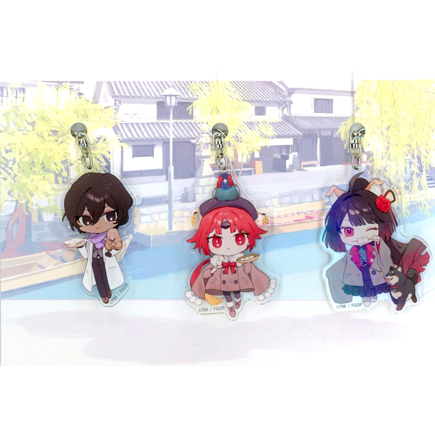 Okayama Regional Illustration Fate/Grand Order Acrylic Charm Set FGO Chaldea Satellite Station 2024-2025 [USED]