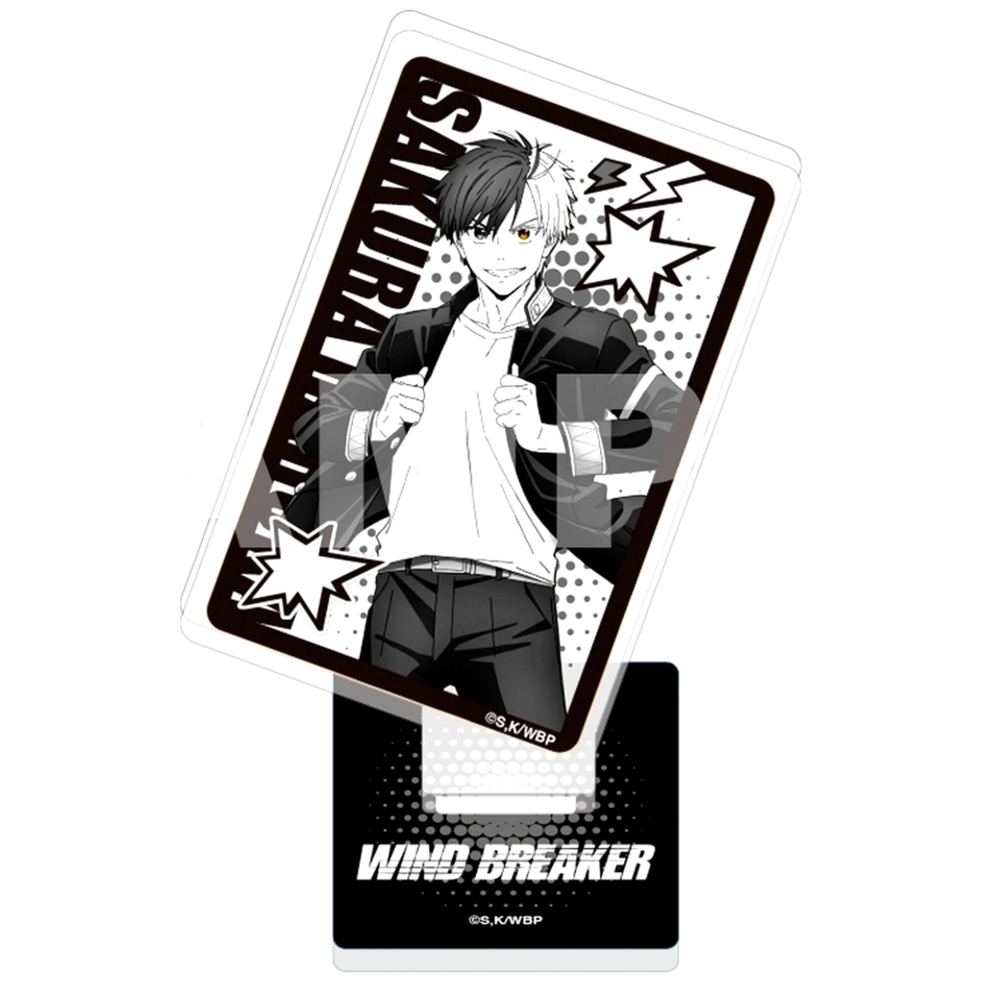 Haruka Sakura Playing Card Shape Acrylic Collection WIND BREAKER [USED]