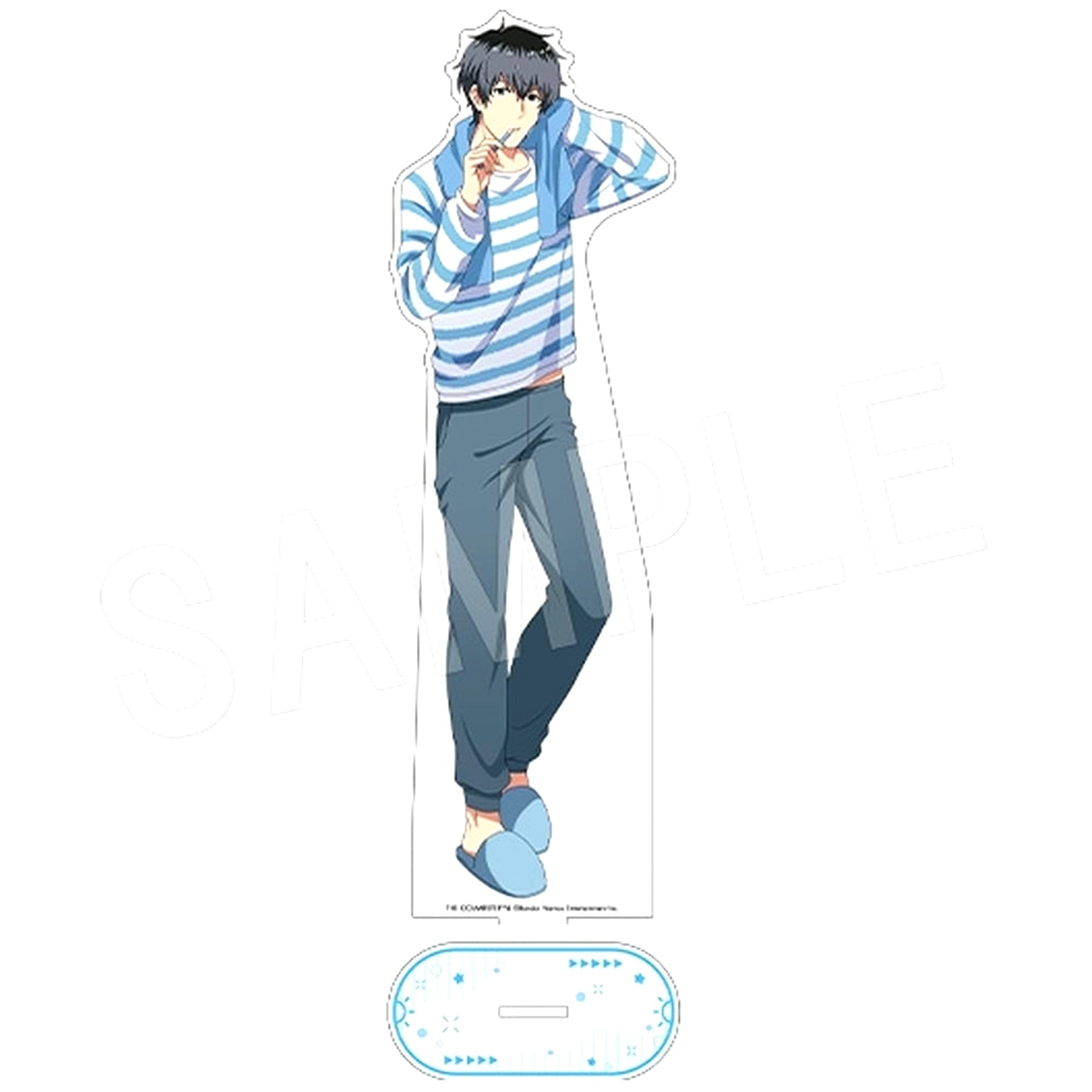 Kyoji Takajo THE IDOLM@STER SideM Big Acrylic Stand Morning Routine Ver. [USED]
