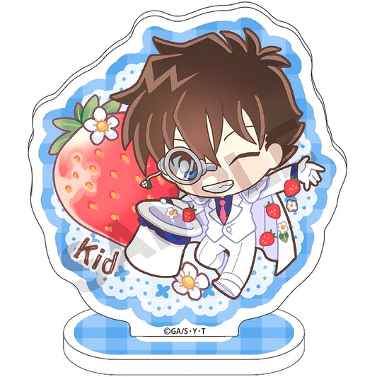 Kaito Kid Acrylic Stand Chara Peco Strawberry Picking Detective Conan [USED]