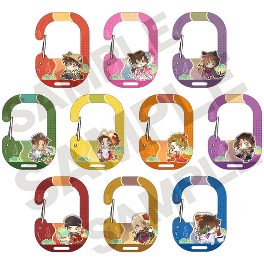 Set of 10 Detective Conan Trading Acrylic Carabiner [USED]