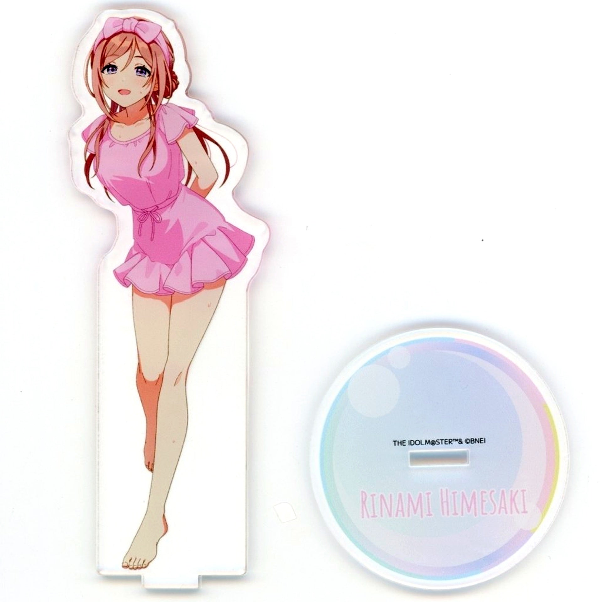 Rinami Himesaki Gakuen Idolmaster Acrylic Stand Gokurakuyu RAKU SPA Welcome to Gokurakuyu Winter Yuenchi [USED]