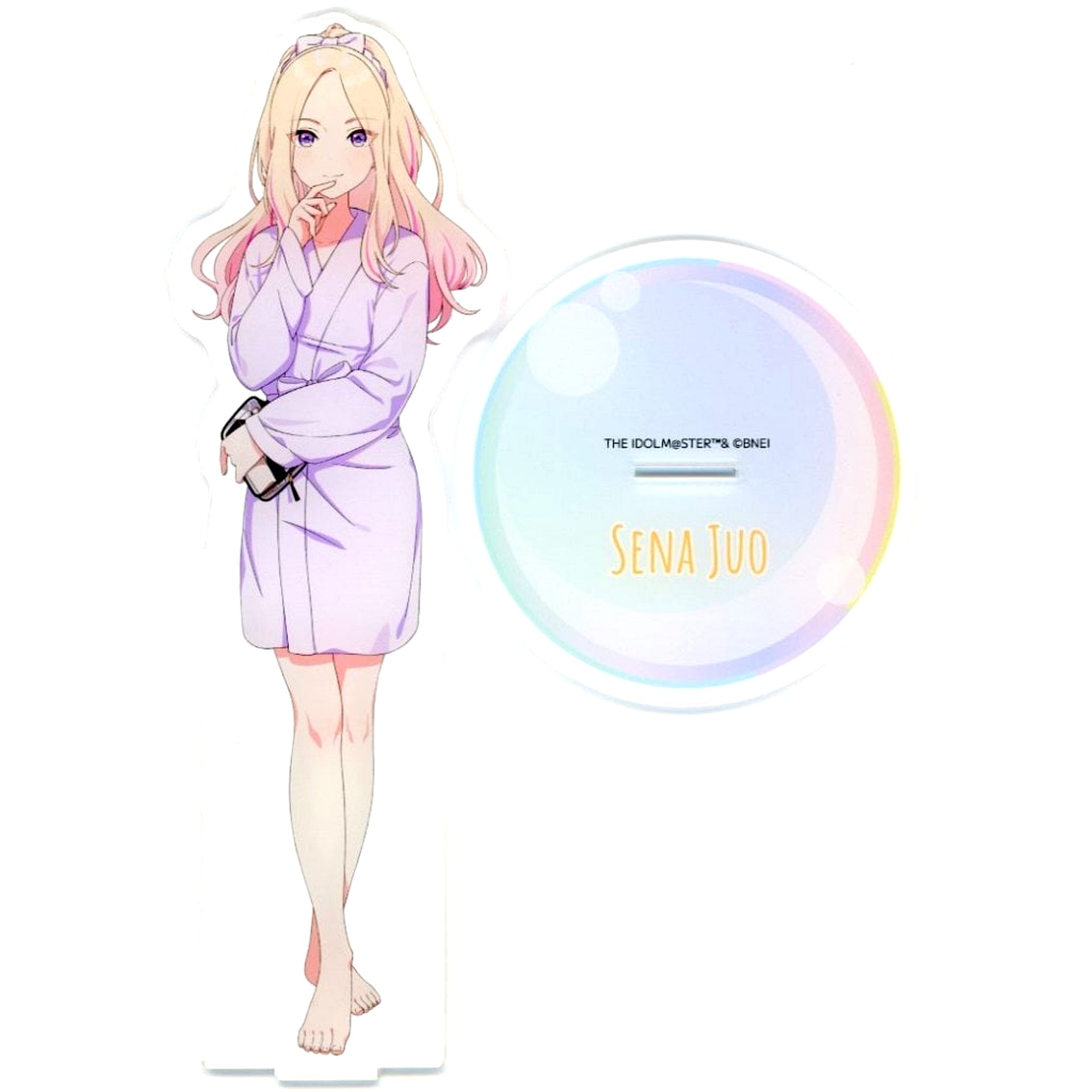 Sena Juo Gakuen Idolmaster BIG Acrylic Stand Gokurakuyu RAKU SPA Welcome to Gokurakuyu Winter Hot Spring Park Mail Order Limited [USED]