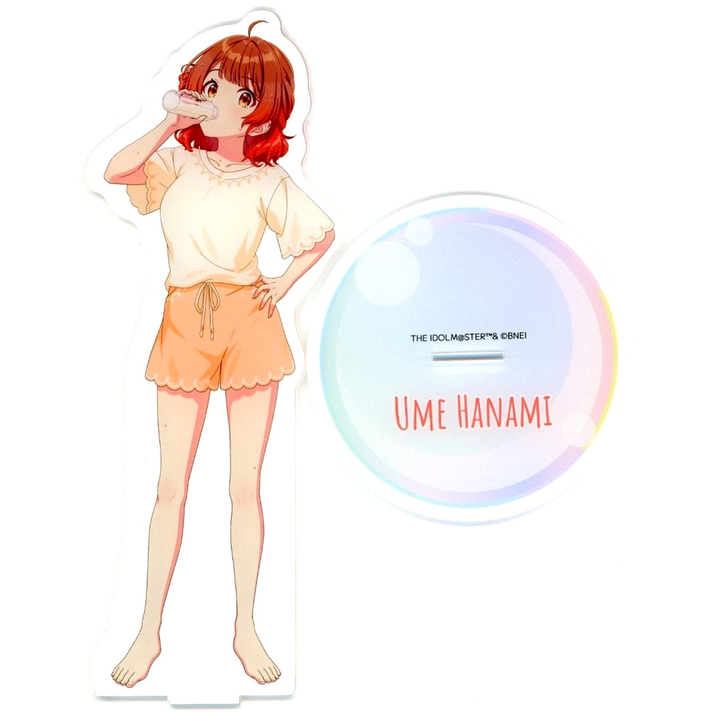 Ume Hanami Gakuen Idolmaster BIG Acrylic Stand Gokurakuyu RAKU SPA Welcome to Gokurakuyu Winter Hot Spring Park Mail Order Limited [USED]