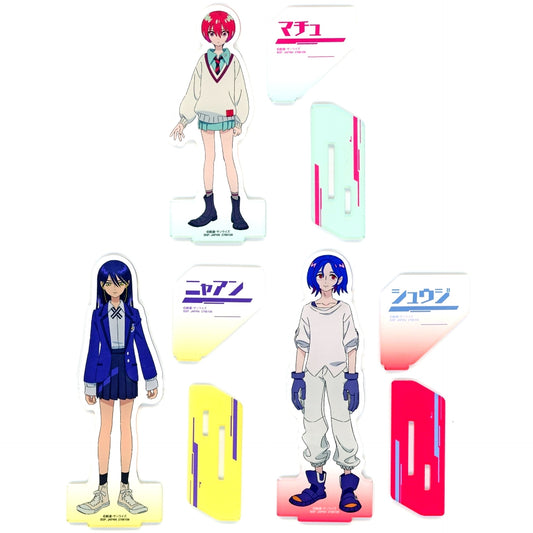 Set of 3 Big Acrylic Figure with Stand Mobile Suit Gundam GQuuuuuuX Namco Limited [USED]