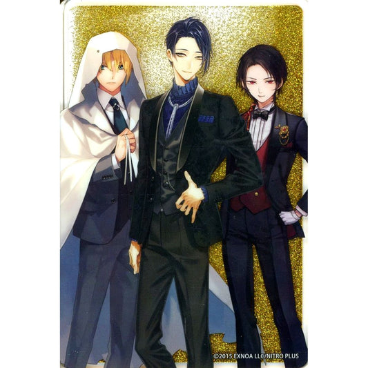 Mikazuki Munechika, Yamanbagiri Kunihiro & Kashuu Kiyomitsu Touken Ranbu ONLINE Glitter Acrylic Block PASH! February Issue All Applicants Service [USED]