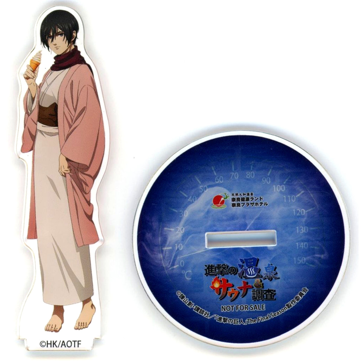 Mikasa Ackerman Acrylic Stand Attack on Titan x Nara Kenko Land: Onsen and Sauna Investigation Plan Bonus [USED]