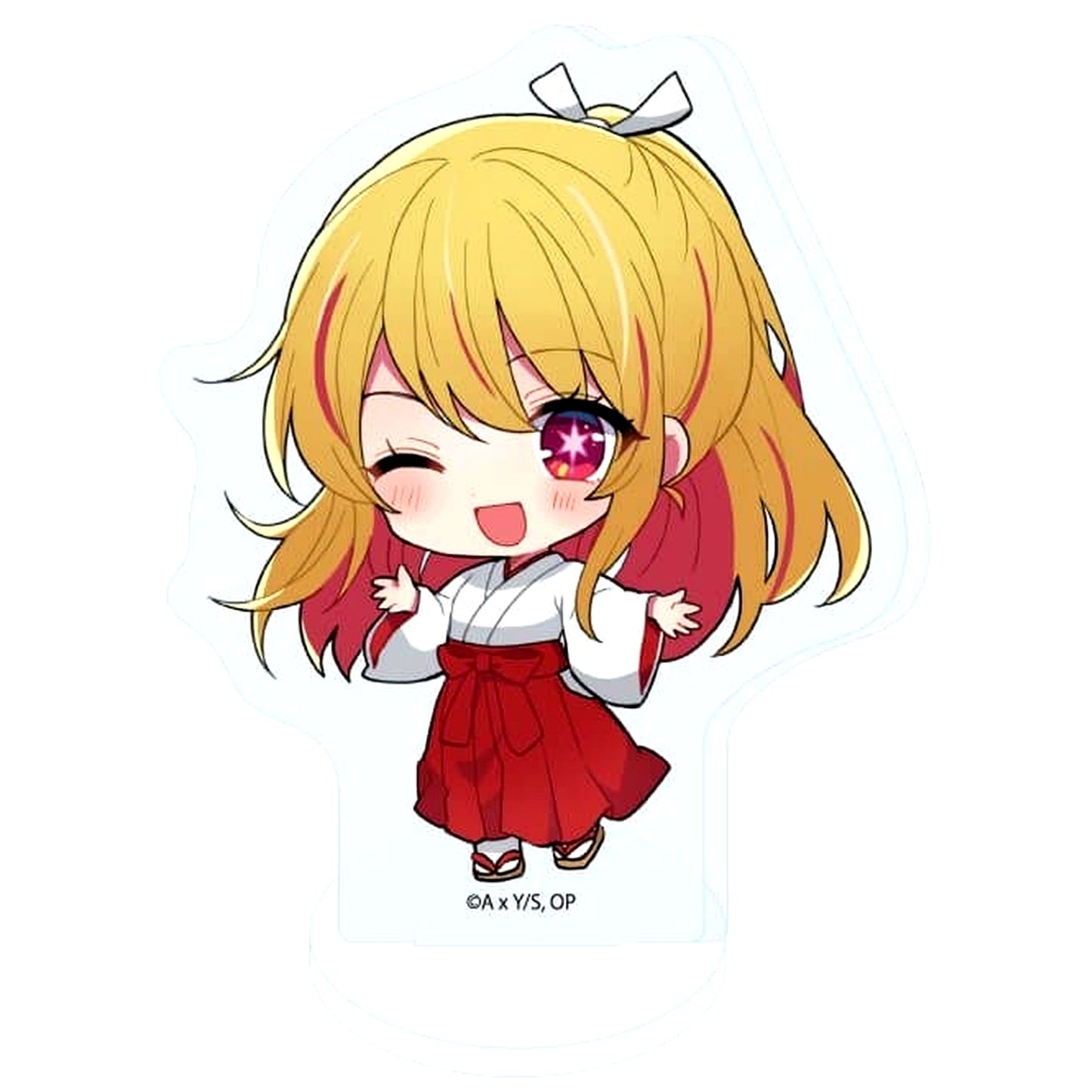 Ruby 02. Miko Ver. Mini Character Illustration Oshi no Ko Acrylic Petit Stand [USED]