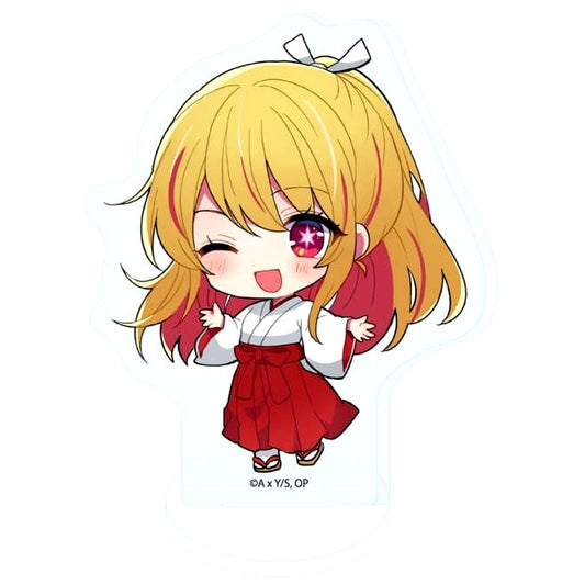 Ruby 02. Miko Ver. Mini Character Illustration Oshi no Ko Acrylic Petit Stand [USED]