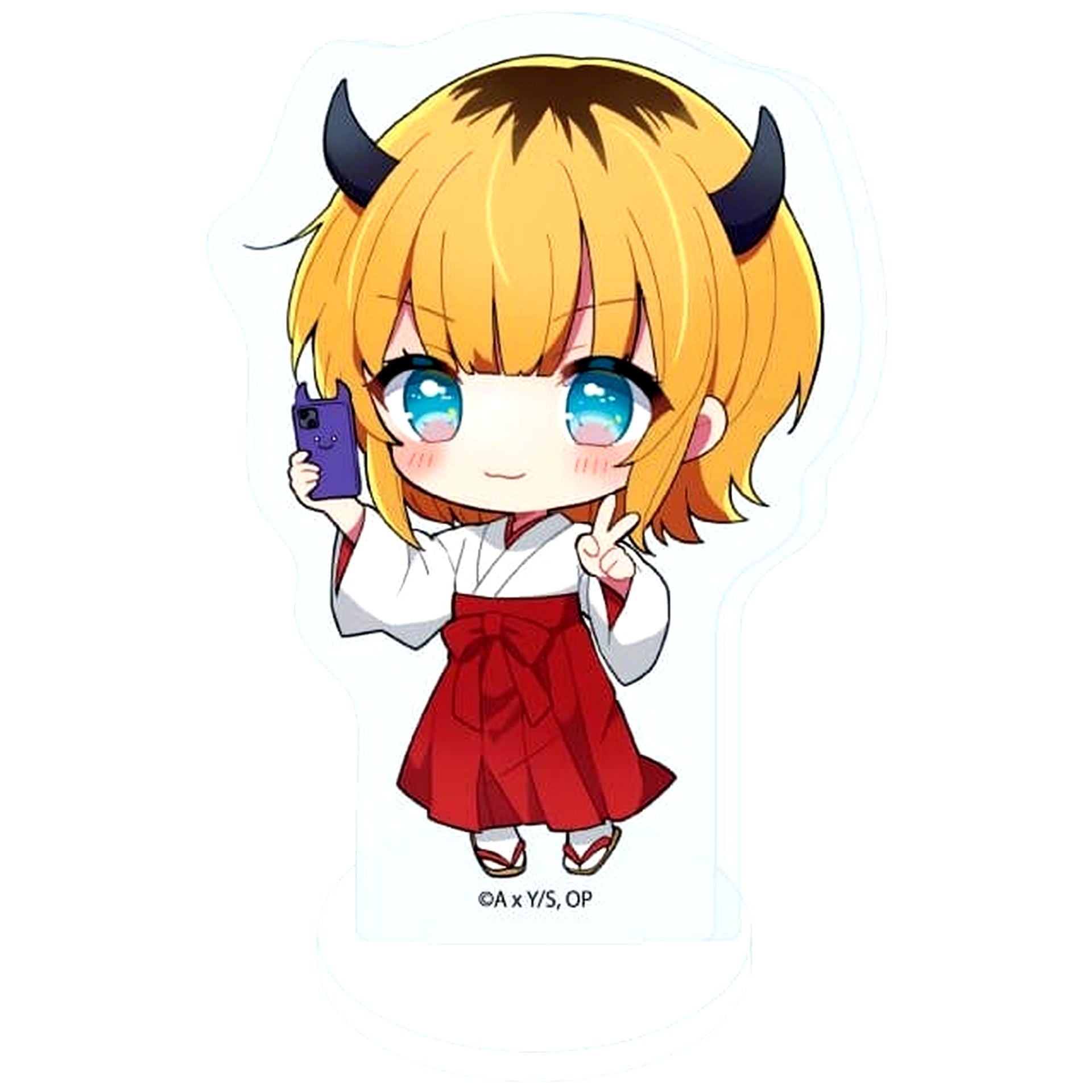 Mem-cho 02. Miko Ver. Mini Character Illustration Oshi no Ko Acrylic Petit Stand [USED]