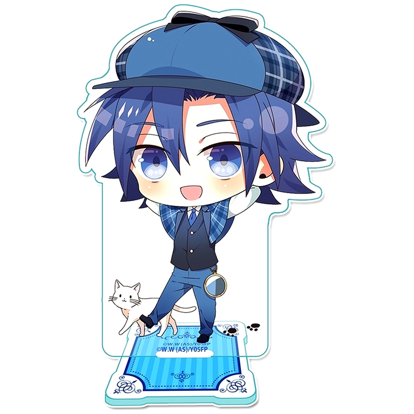 Sangaku Manami Detective & Agent Ver. Puchi Choco Acrylic Stand Yowamushi Pedal Limit Break [USED]