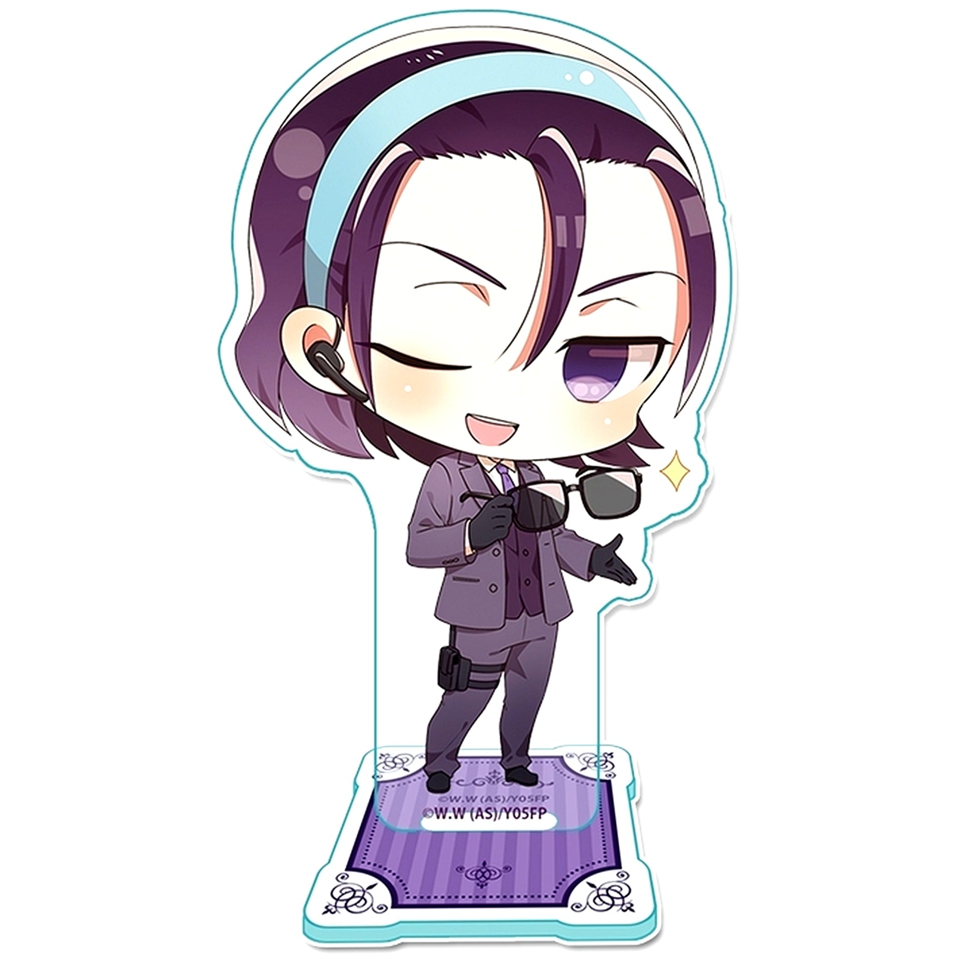 Jinpachi Todo Detective & Agent Ver. Puchi Choco Acrylic Stand Yowamushi Pedal Limit Break [USED]
