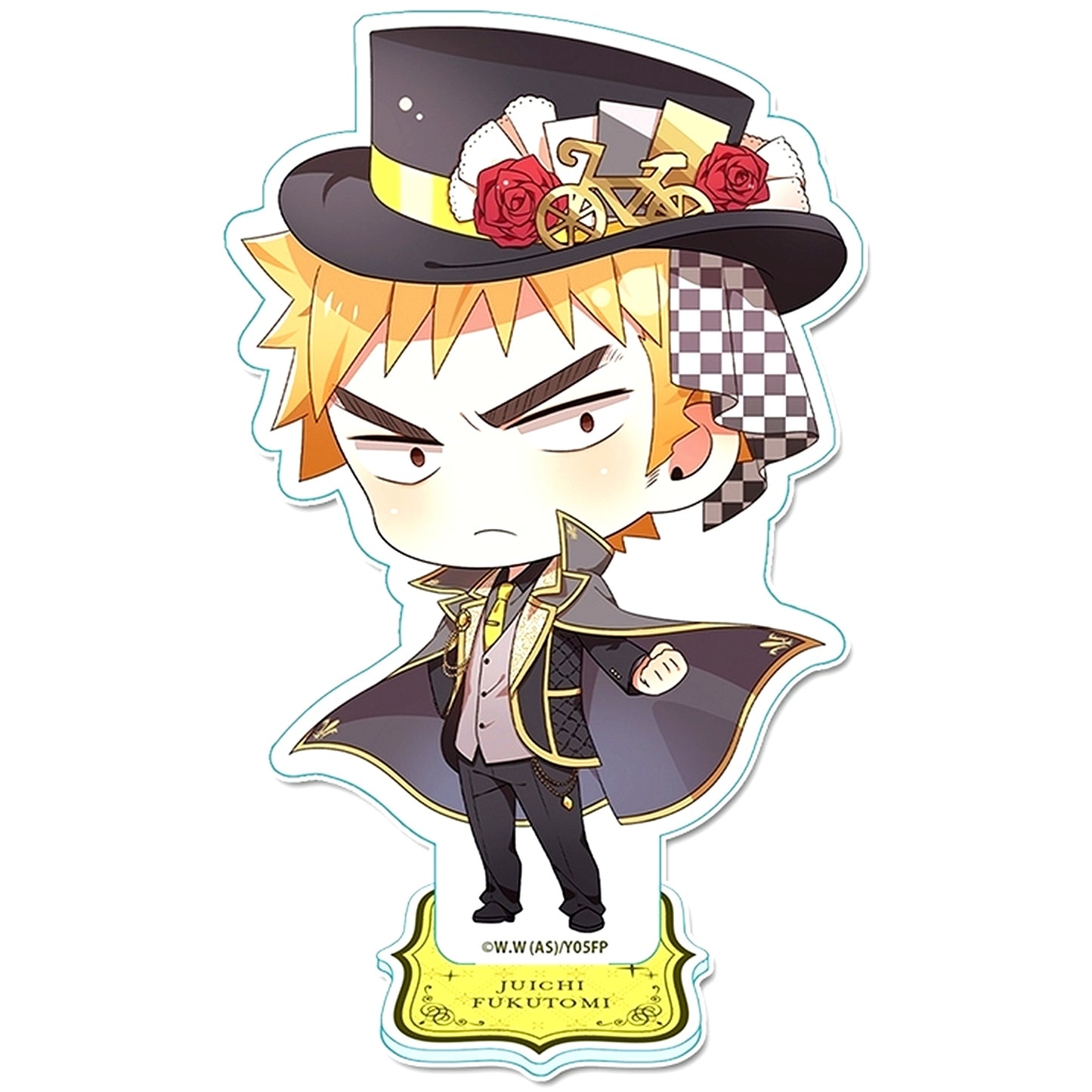 Juichi Fukutomi Phantom Thief Ver. Puchi Choco Acrylic Stand Yowamushi Pedal Limit Break [USED]