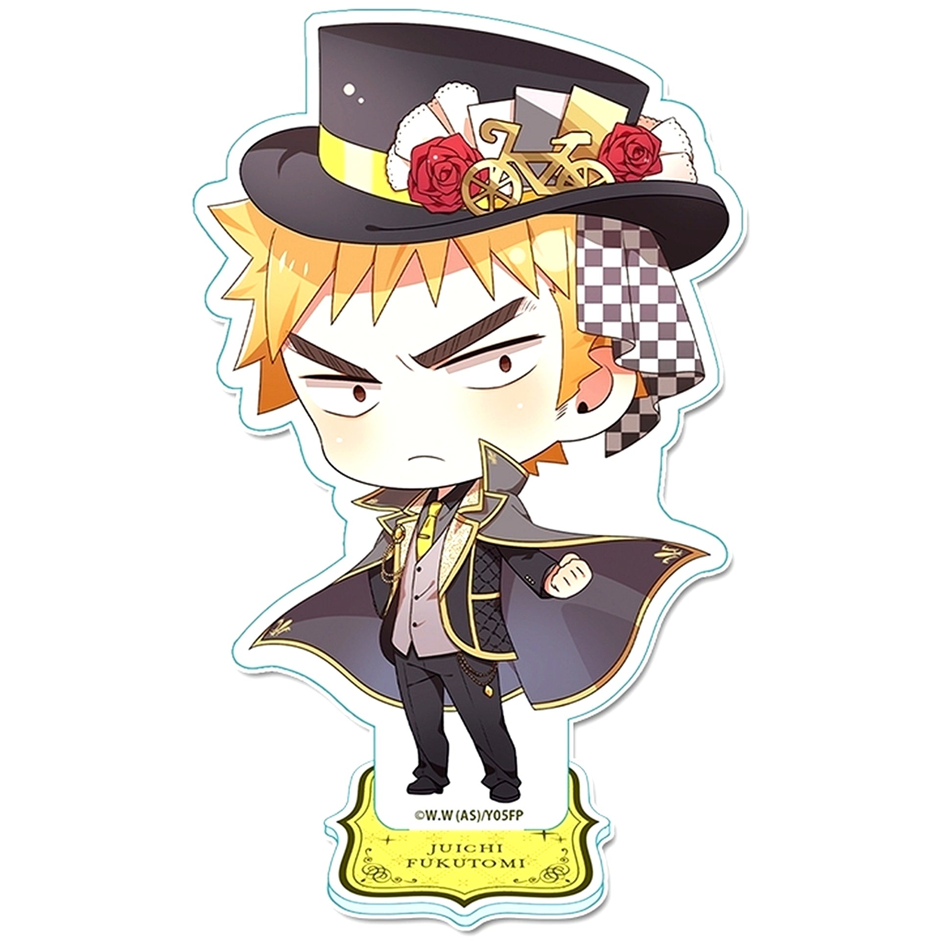Juichi Fukutomi Phantom Thief Ver. Puchi Choco Acrylic Stand Yowamushi Pedal Limit Break [USED]